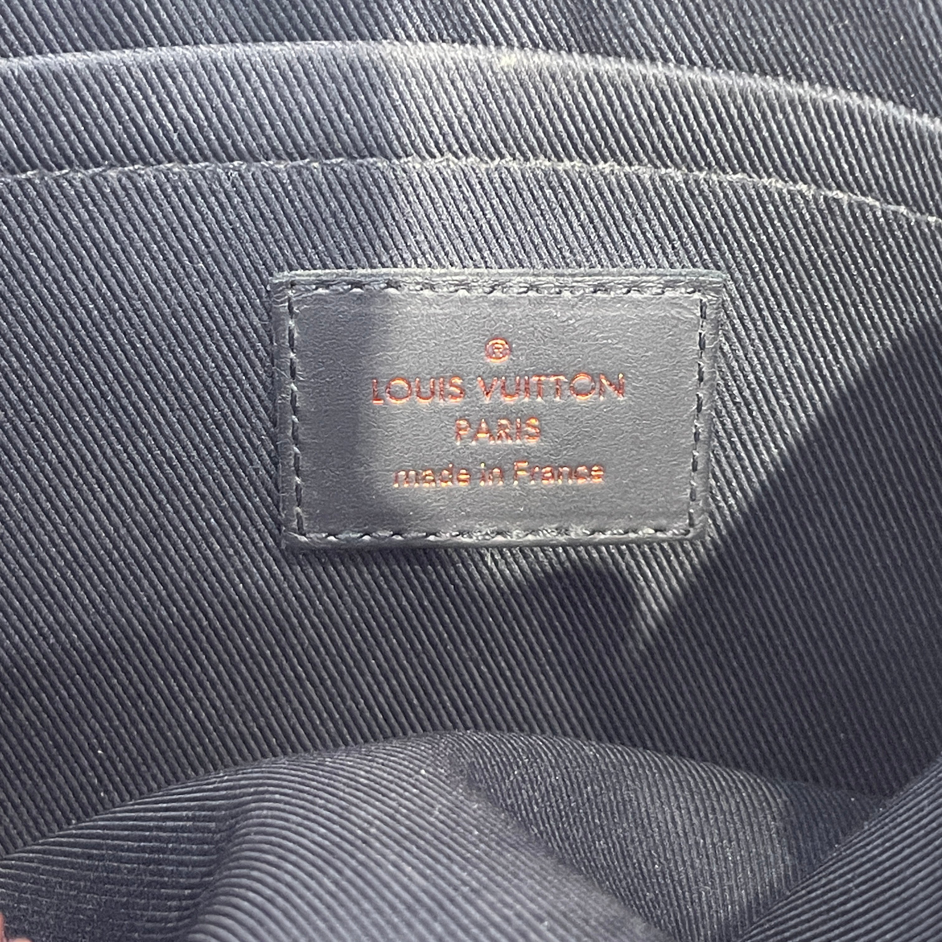 LOUIS VUITTON/Wallet/Monogram/Leather/BLK/UPSIDEDOWN RED LOGO view 4