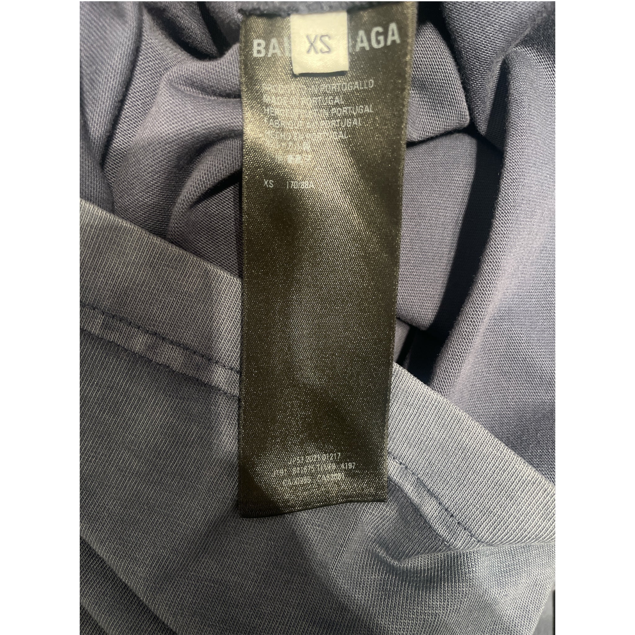 BALENCIAGA/T-Shirt/XS/Cotton/NVY/Graphic/unity logo shirt view 4