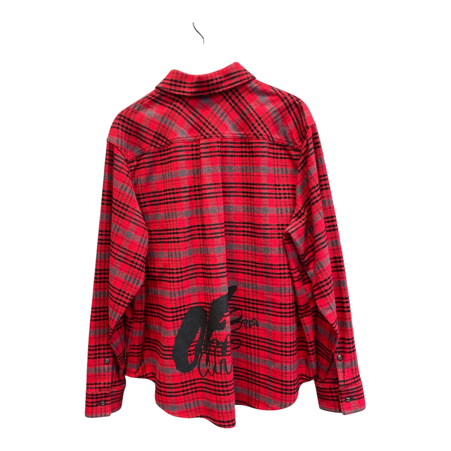 OFF-WHITE/Flannel Shirt/XS/Cotton/RED/Plaid/OFF WHITE RED FLANEL view 2