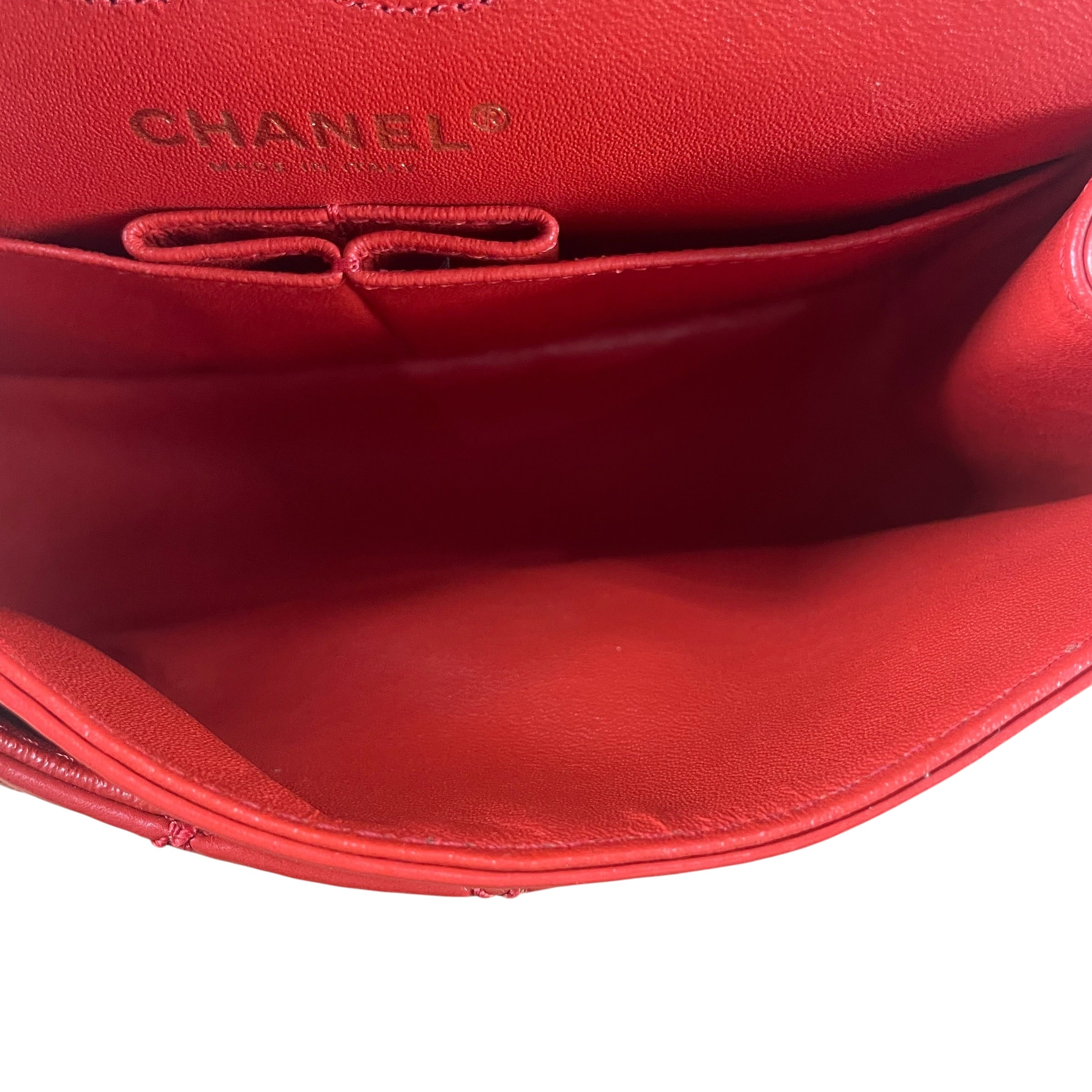 CHANEL/Hand Bag/Leather/RED/23536671 2.55 MINI FLAP BAG view 4