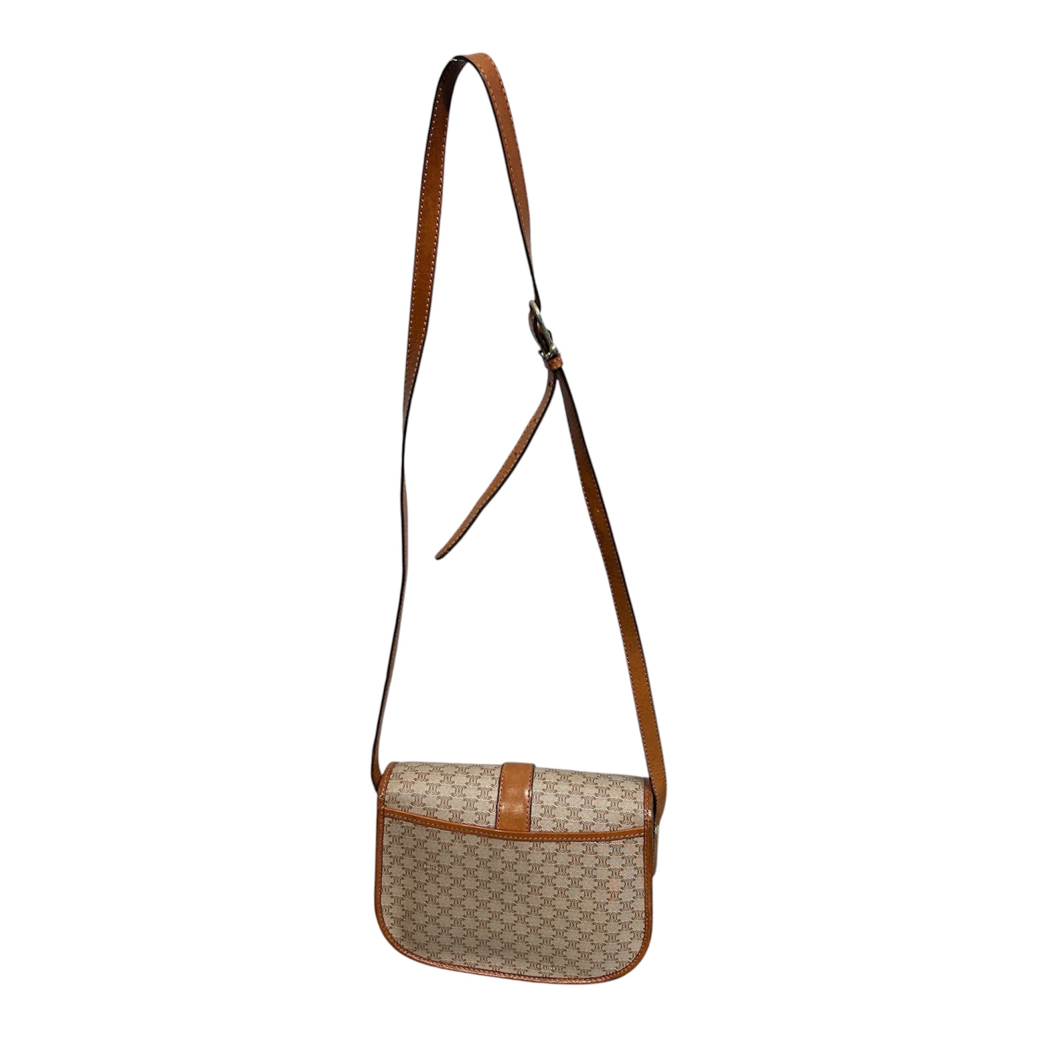 CELINE/Cross Body Bag/Monogram/Leather/CML/MACADAM CROSSBODY view 2