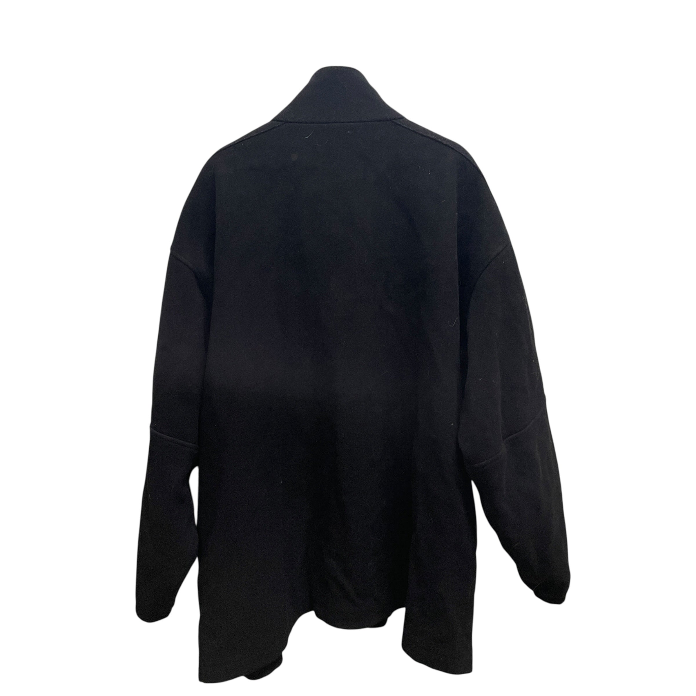 BALENCIAGA/Fleece Jkt/50/Wool/BLK/FRONT LOGO view 2