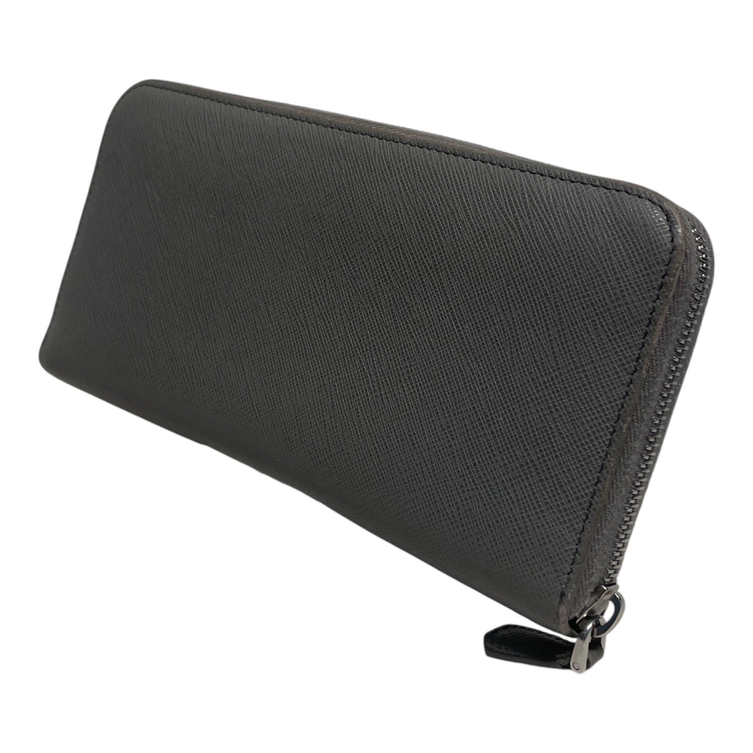 PRADA/Long Wallet/Leather/SLV/L's/Saffiano continental view 2