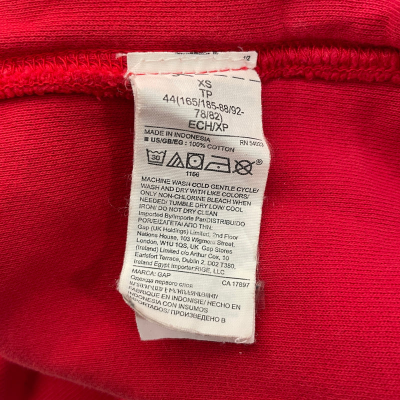 YEEZY GAP ENGINEERED BY BALENCIAGA/Hoodie/XS/Cotton/RED/44(165/185-88/92