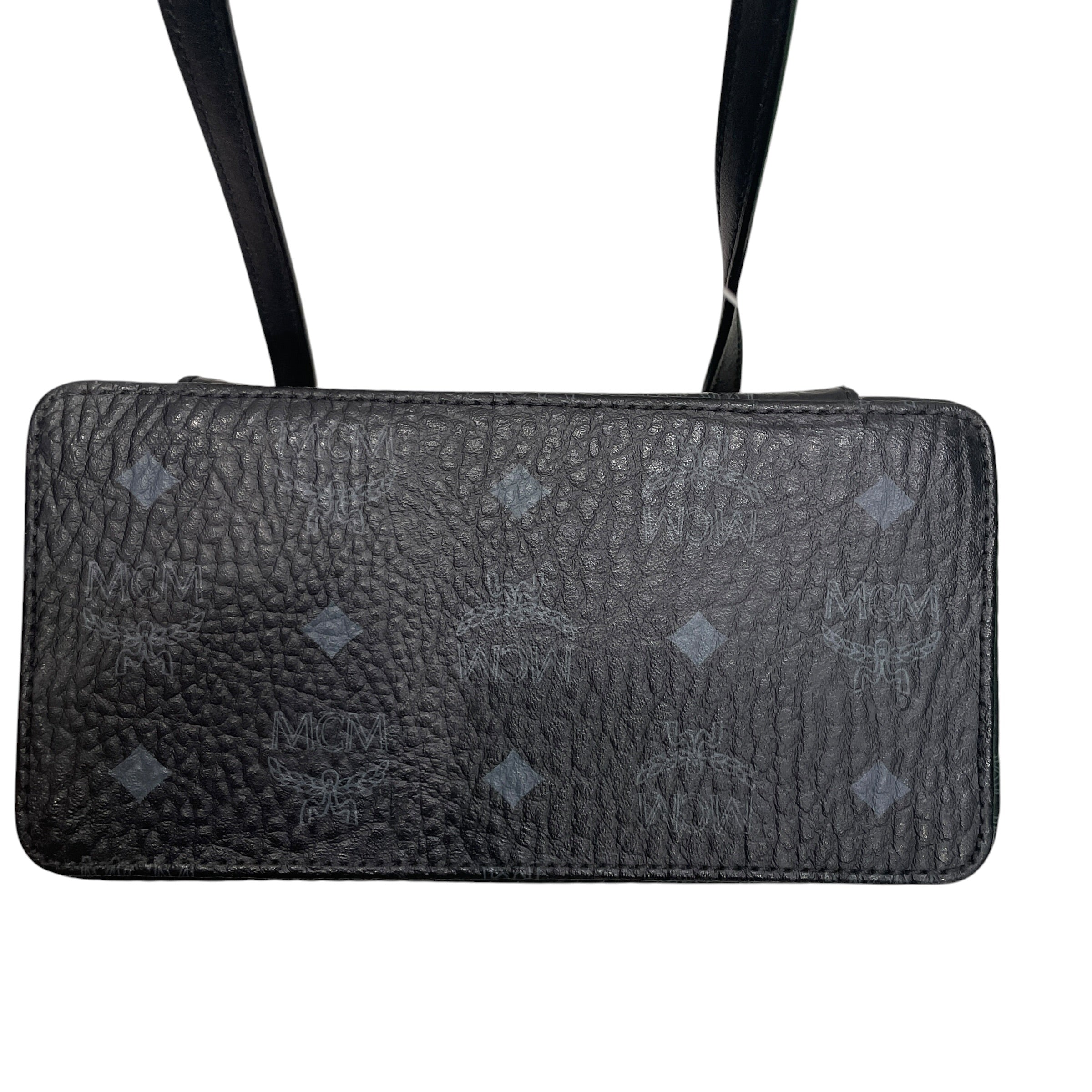 MCM/Cross Body Bag/Leather/BLK/ZIP CLOSURE AT TOP view 4