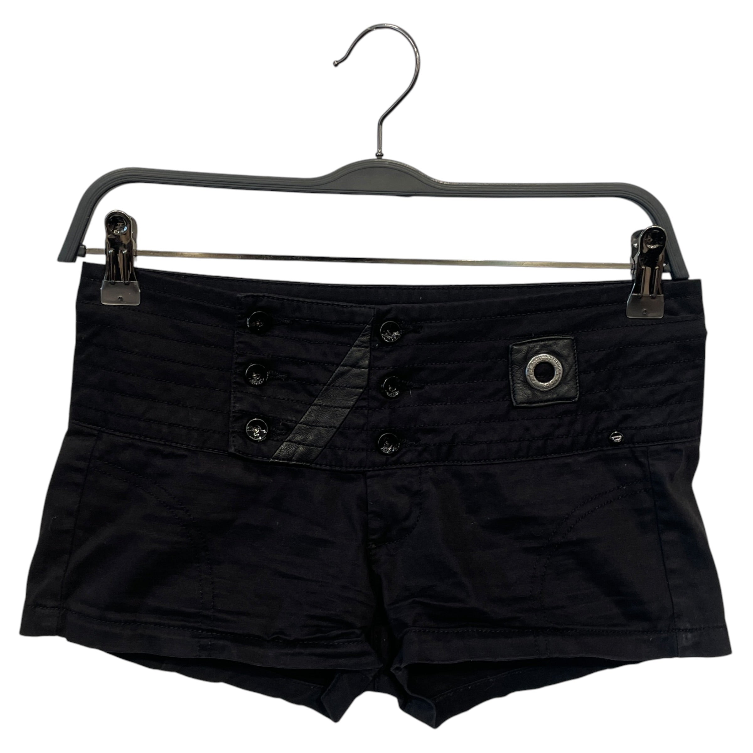 DIESEL/Shorts/25/Cotton/BLK/Y2K MINI SHORTS view 1