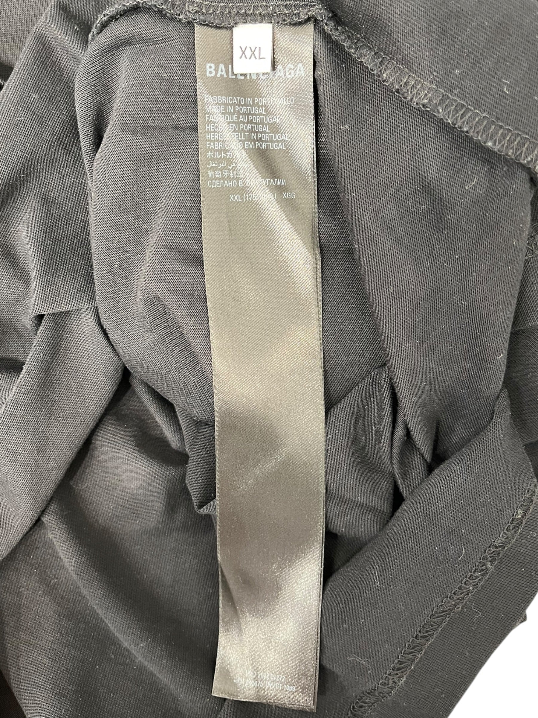 BALENCIAGA/T-Shirt/XXL/Cotton/BLK/Graphic/GAFFER CAMPAIGN TEE view 4