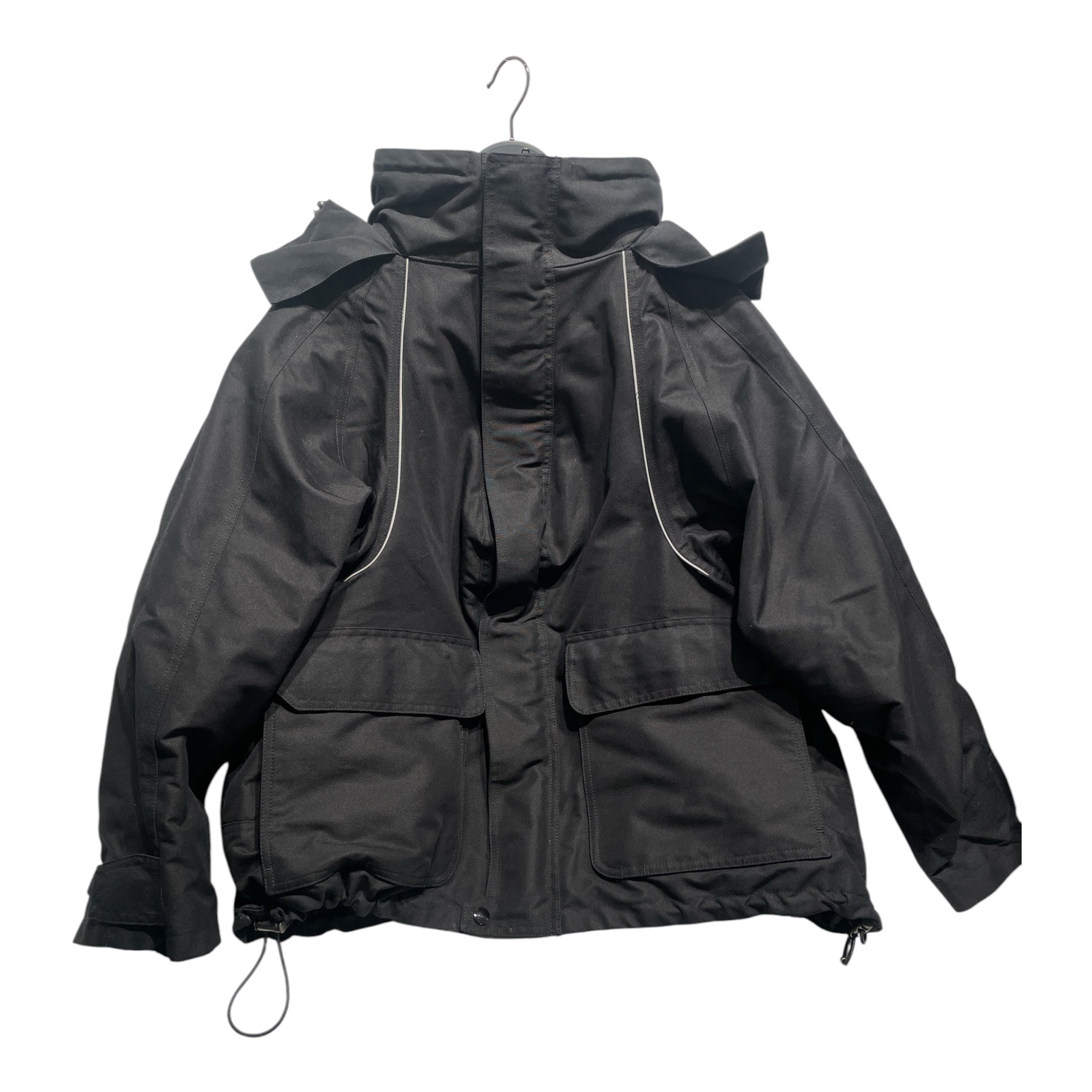 BALENCIAGA/Jacket/36/Nylon/BLK/BALENCIAGA SWING PARKER "2017 view 1