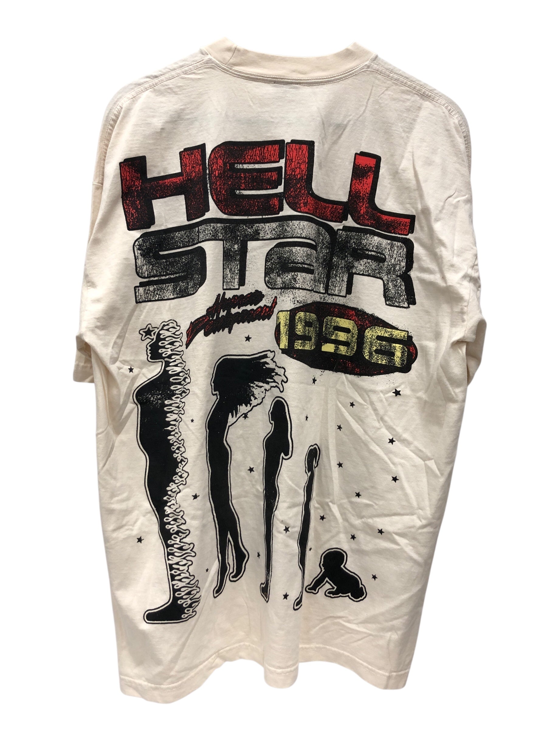 HELLSTAR/T-Shirt/XL/Cotton/WHT/Anatomical Head Split in 1/2 view 2