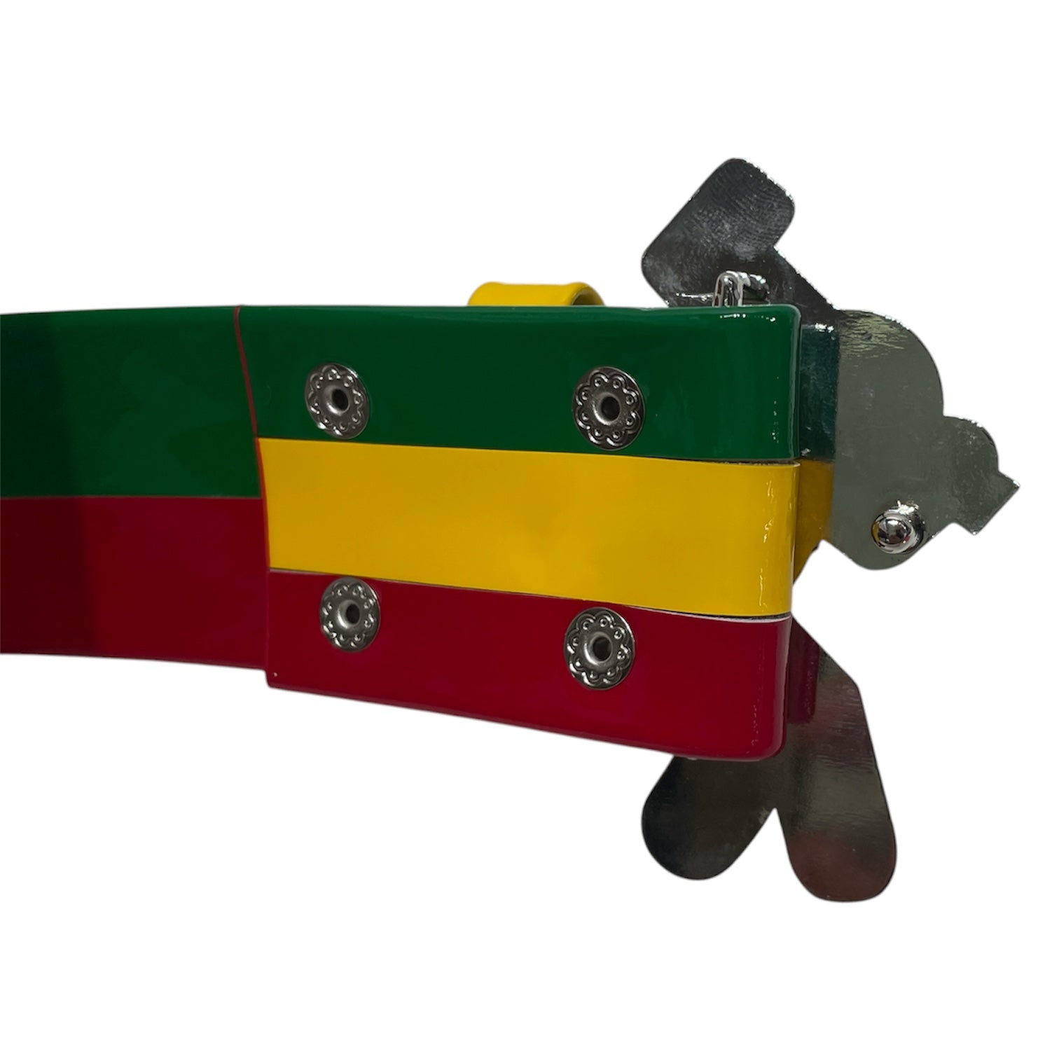 The Concrete  Family/Belt/Stripe/Leather/MLT/Lil Yachty Belt view 3