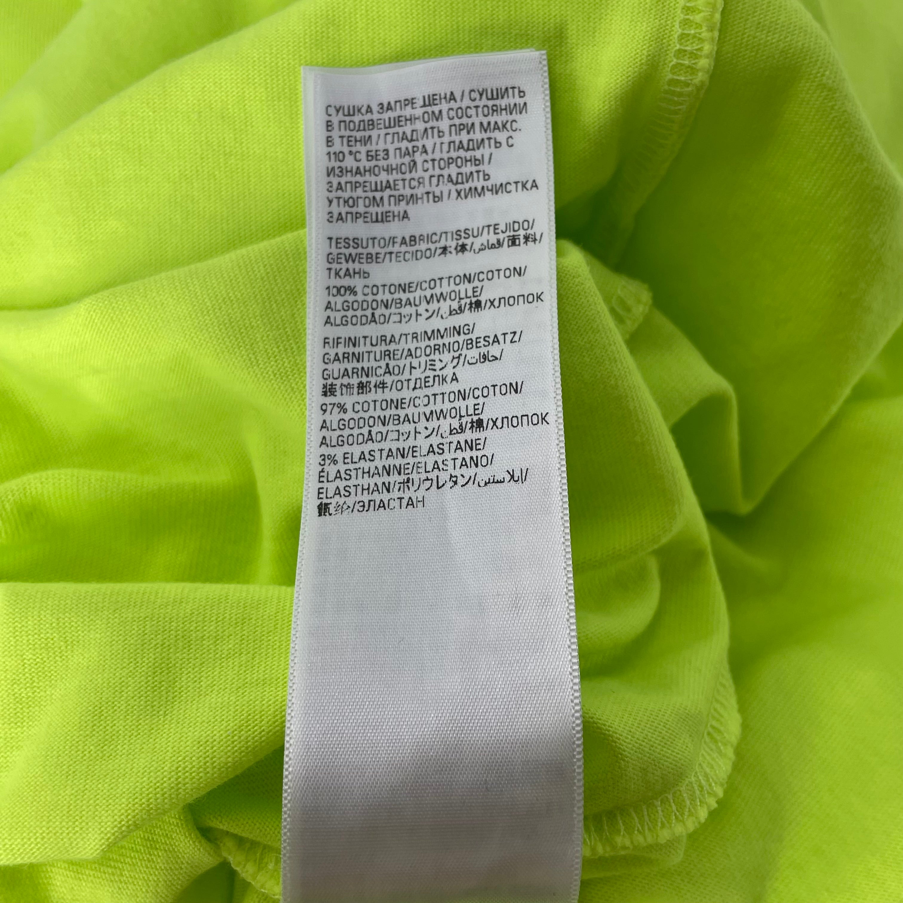 BALENCIAGA/T-Shirt/XXL/Cotton/GRN/CRACKED LOGO TEE view 7