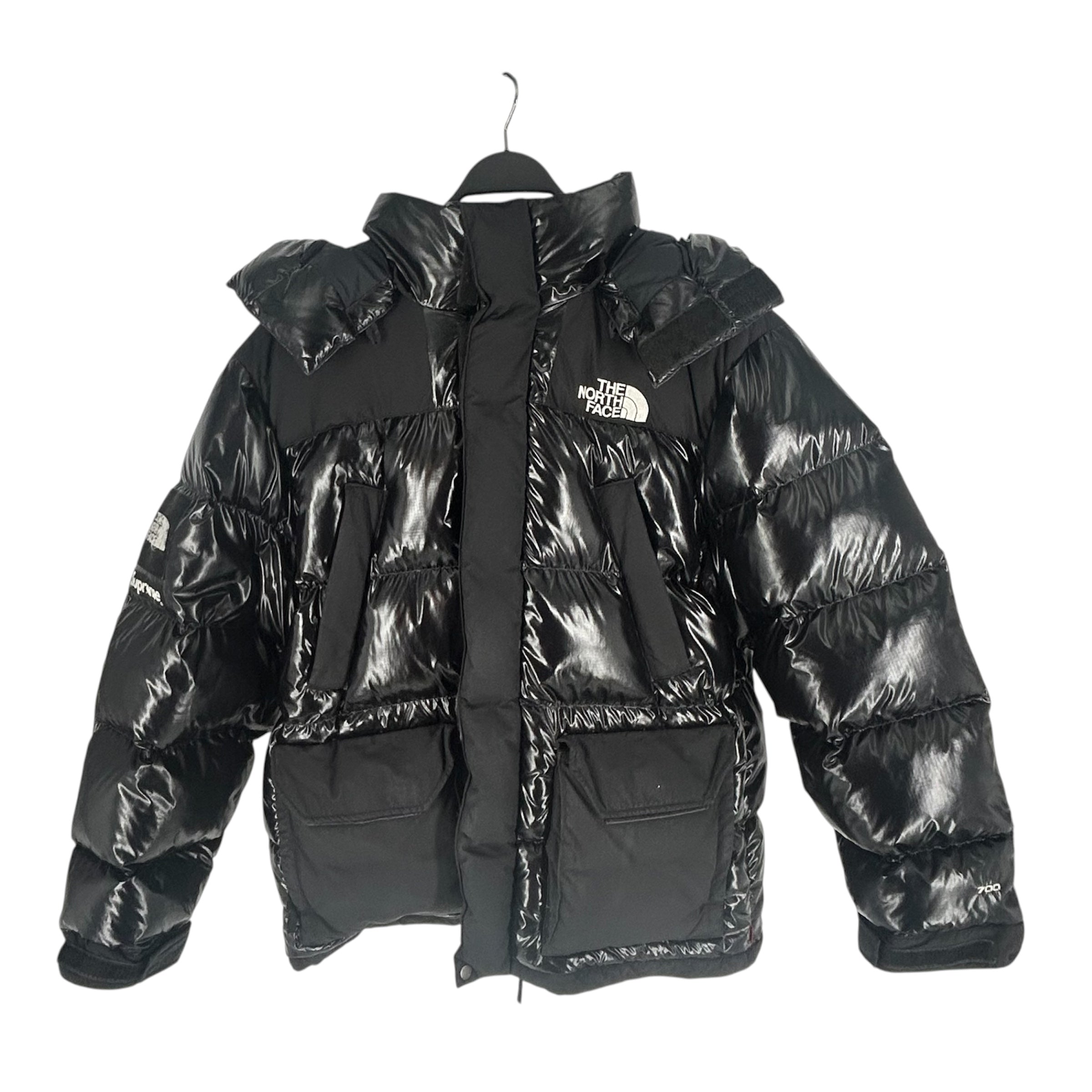 Supreme/THE NORTH FACE/Puffer Jkt/L/Nylon/BLK/SHINY PUFFER view 1