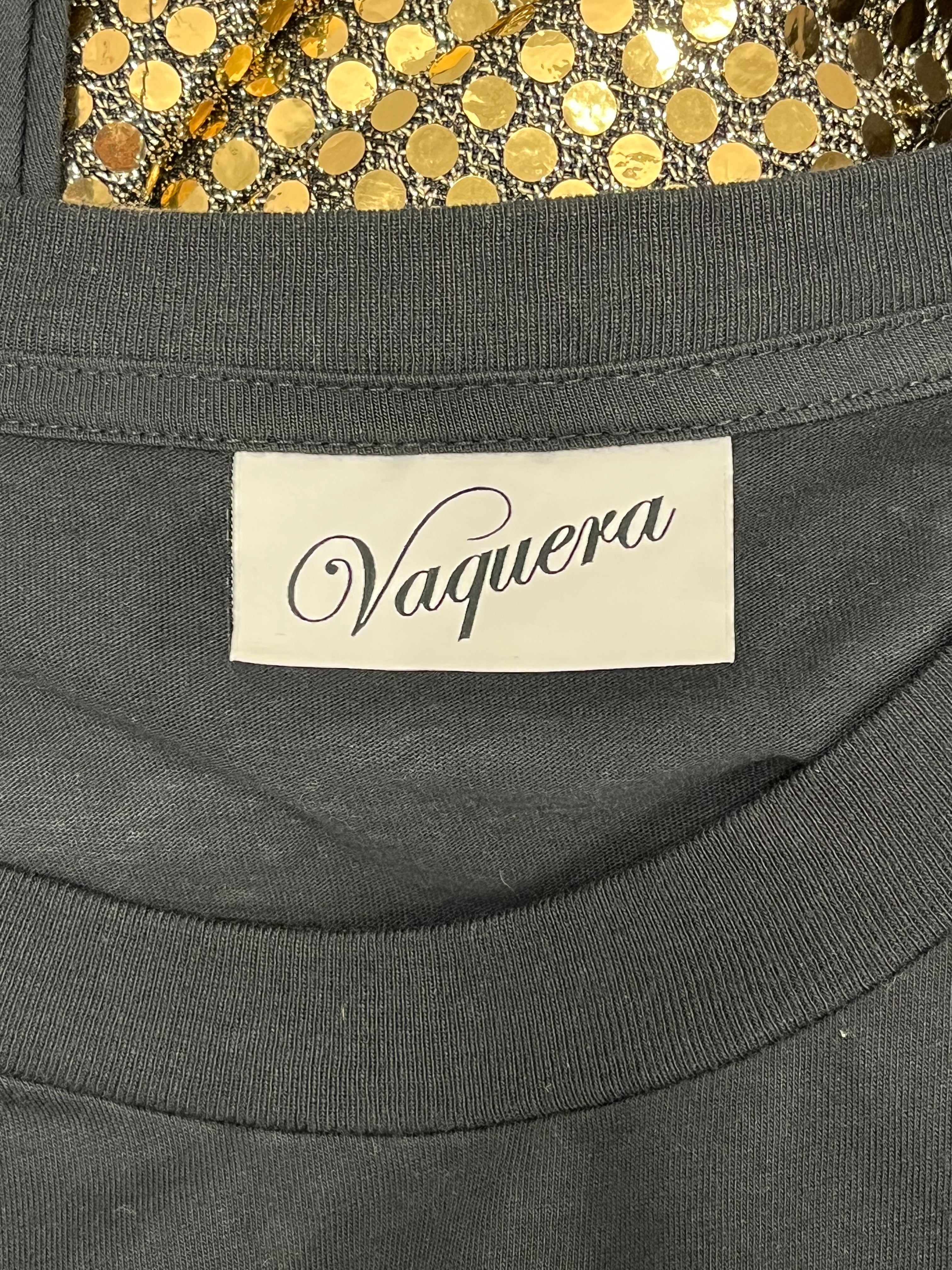 Vaquera/Dress/M/Polyester/BLK/Gold Sequin Dress view 3