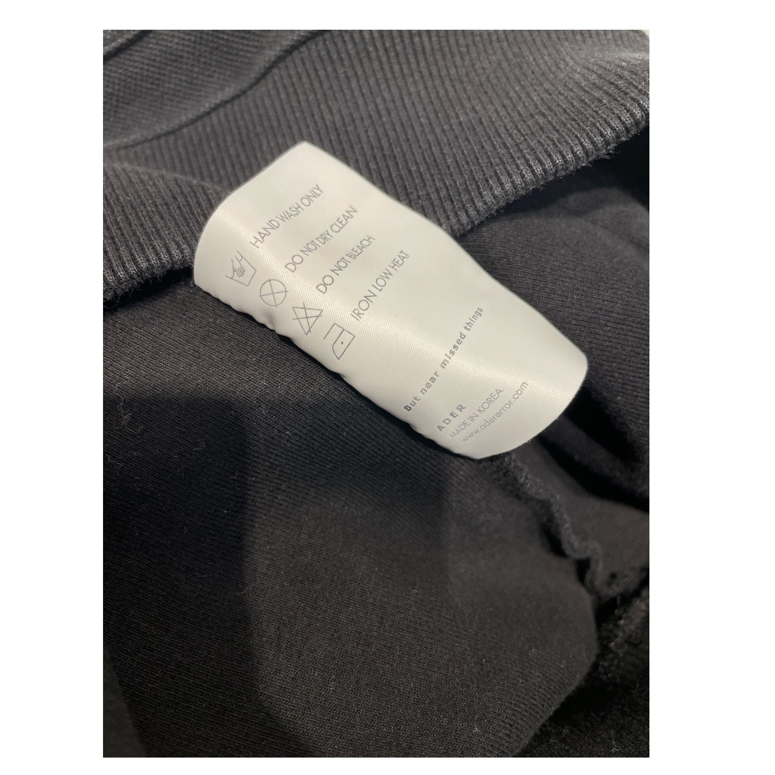 ADER ERROR/Hoodie/3/Cotton/BLK/Long Length/Button Patch view 5