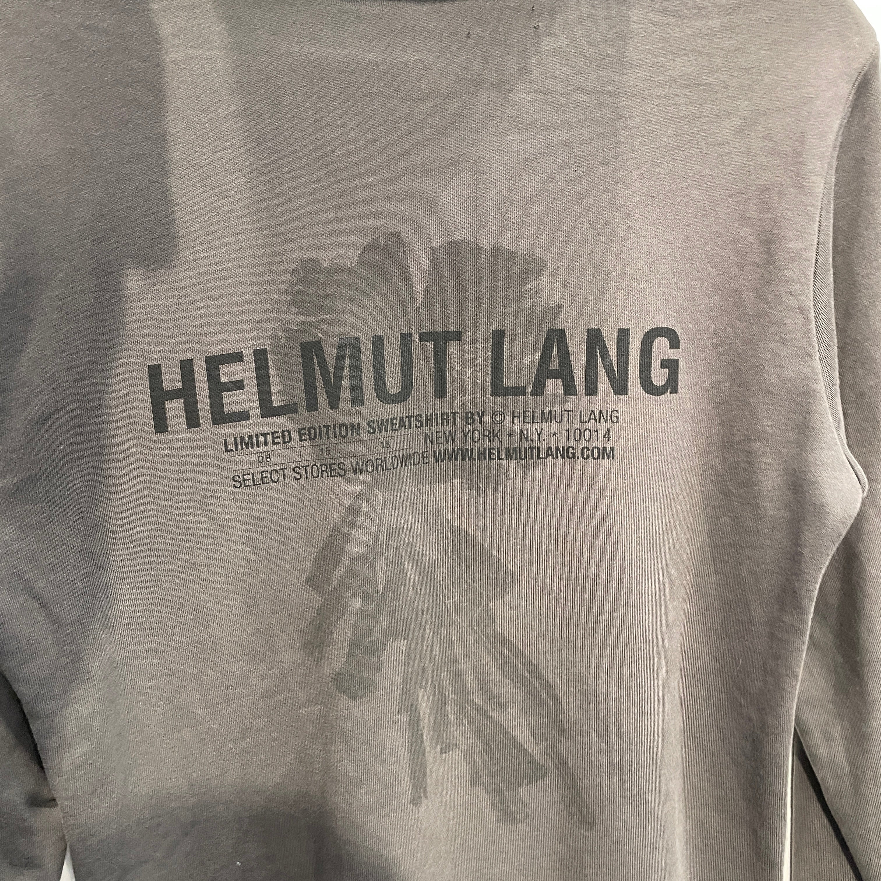 Helmut Lang/Hoodie/S/Cotton/GRY/LIMITED EDITION/SELECT STORES view 5