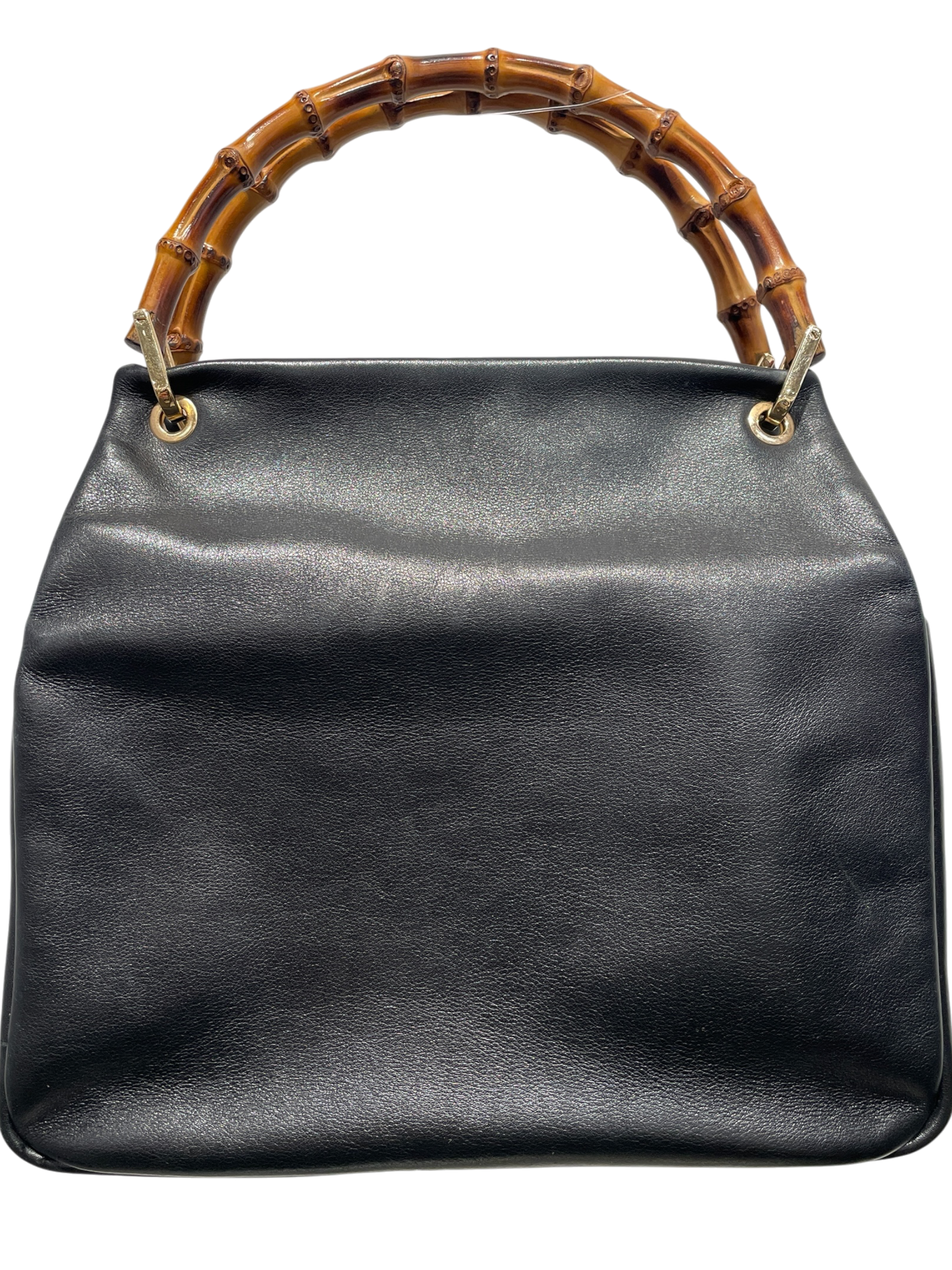 GUCCI/Hand Bag/Leather/BLK/BAMBOO HANDLE view 2
