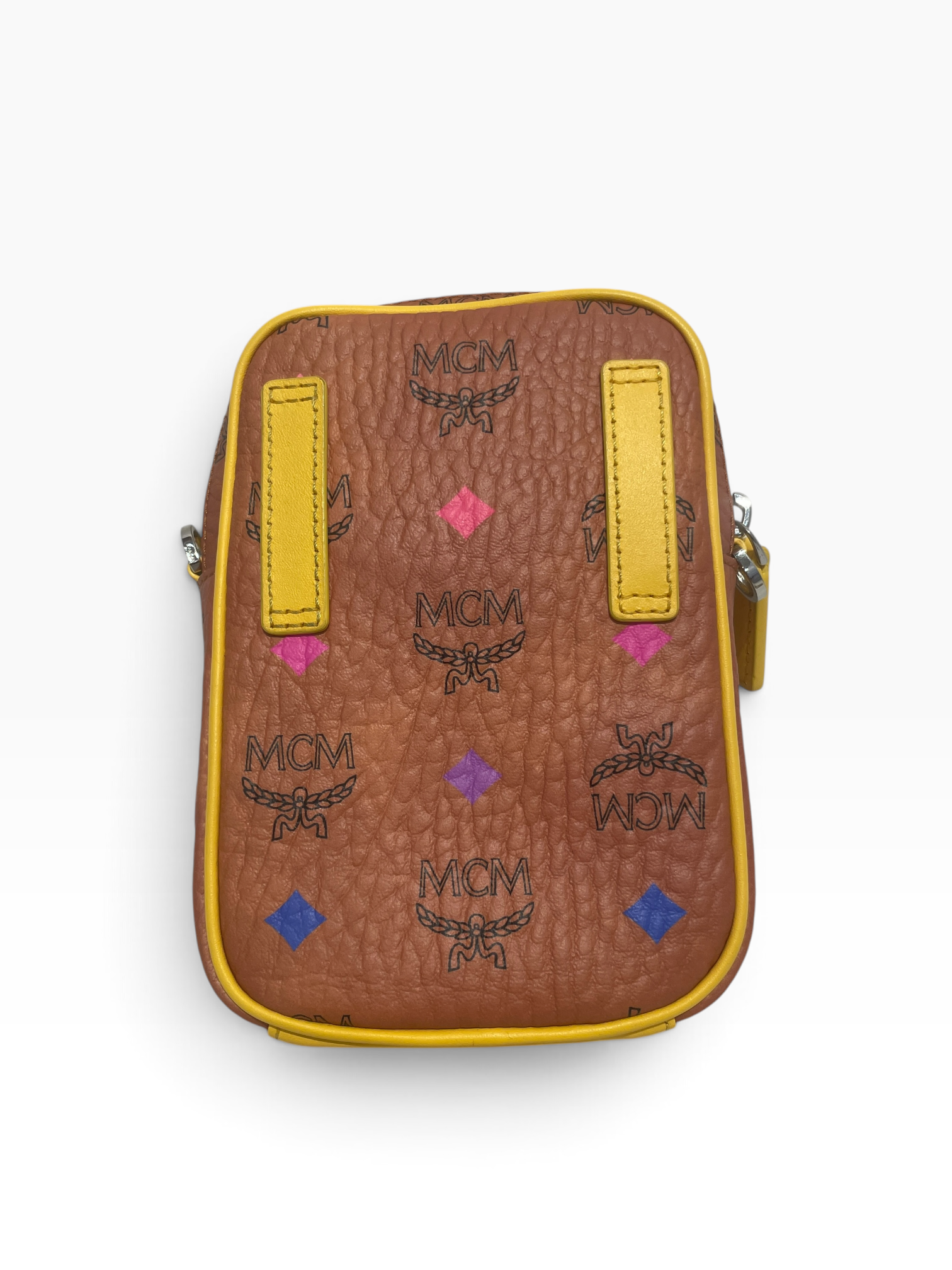 MCM/Cross Body Bag/All Over Print/Leather/BRW/COGNAC VISETOS view 2