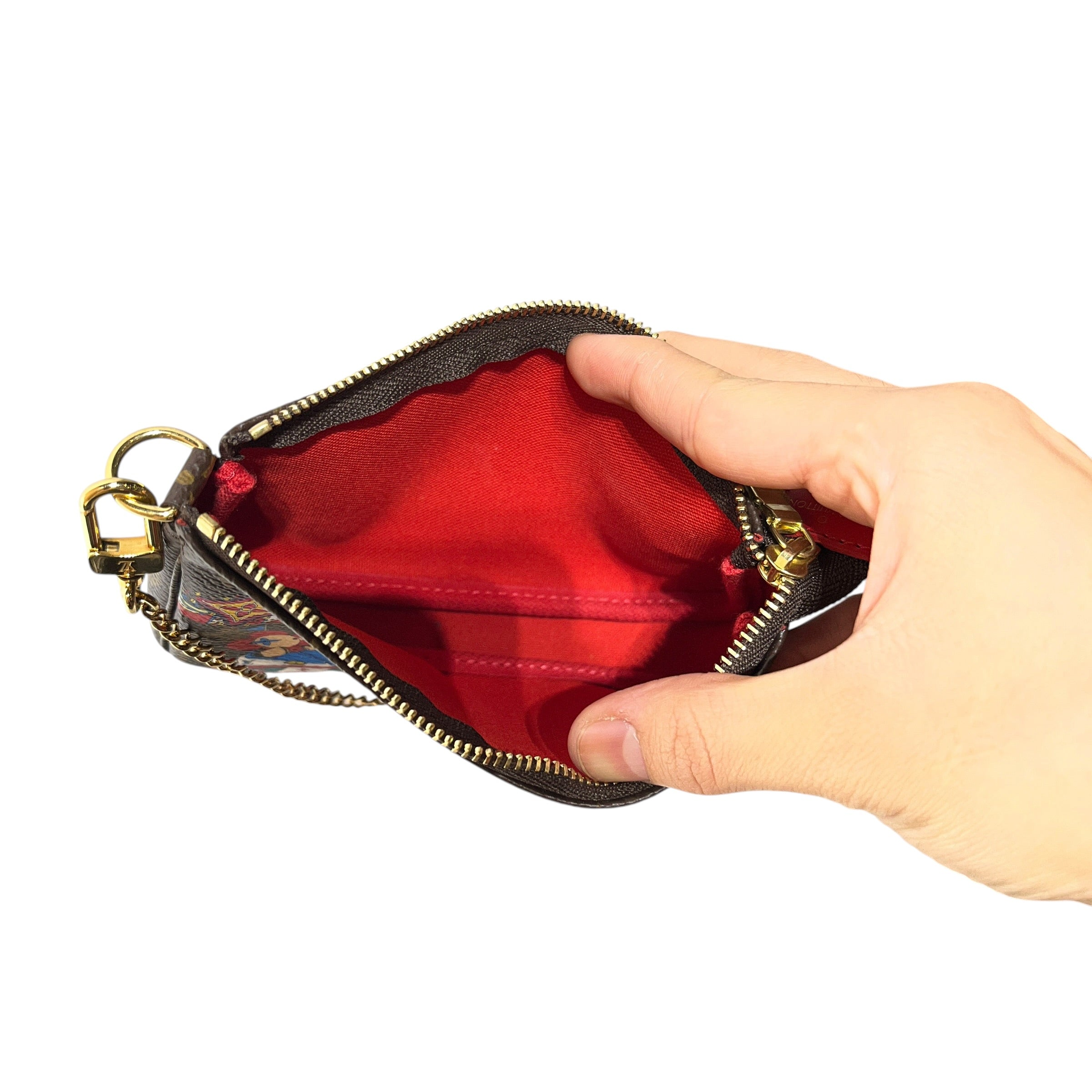 LOUIS VUITTON/Pouch/Monogram/Leather/BRW/2020 CHRISTMAS MINI POCHETTE view 3