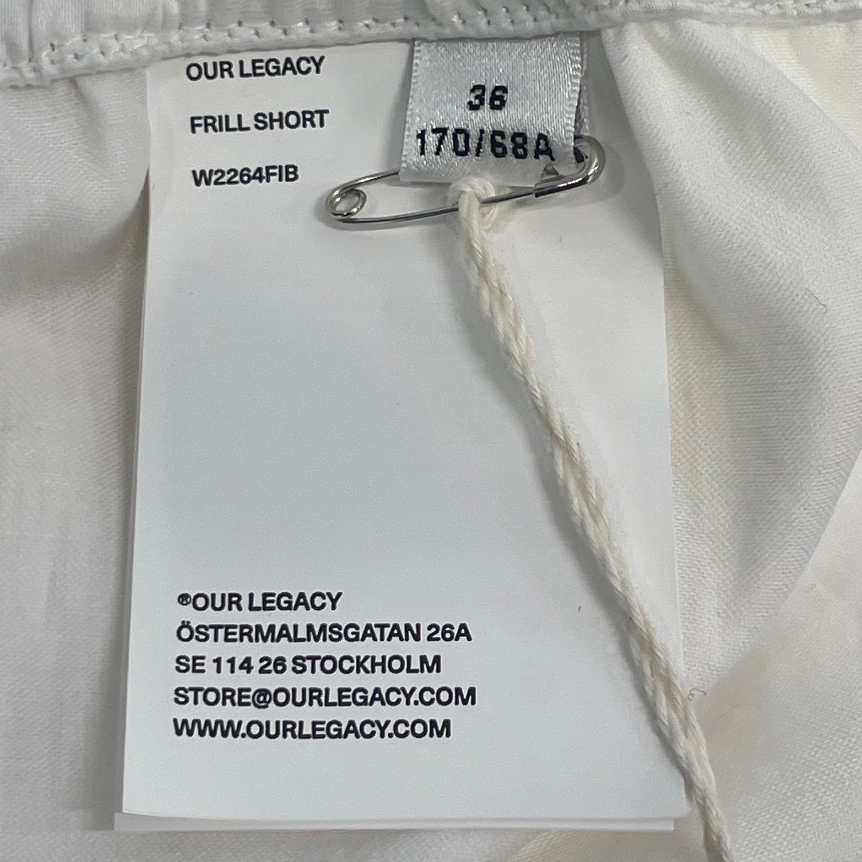 our legacy/Bottoms/36/Cotton/WHT/frill short view 4