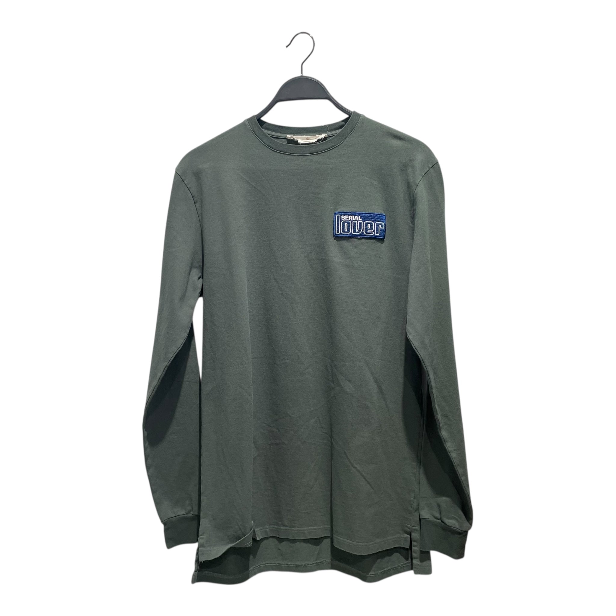GOLDEN GOOSE/LS T-Shirt/S/Cotton/GRN/SERIAL LOVER PATCH view 1