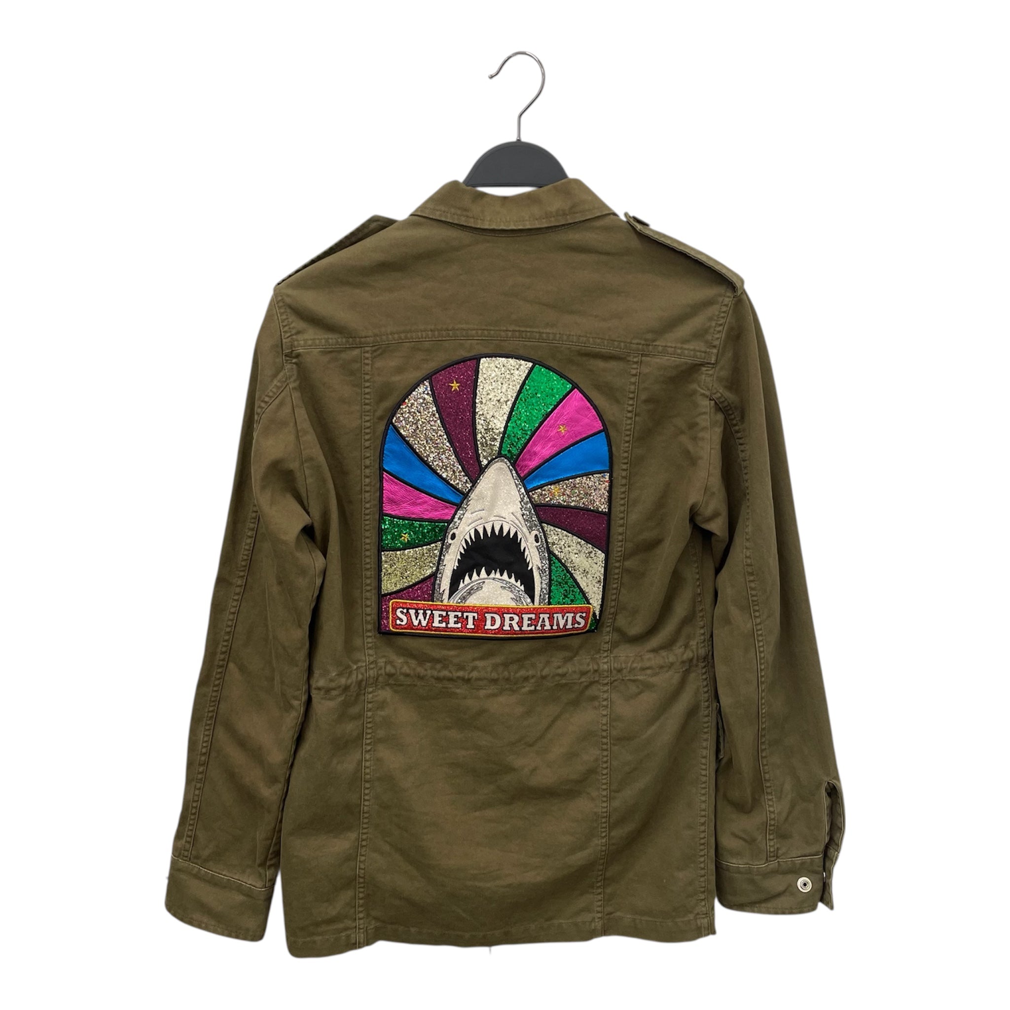 SAINT LAURENT/LS Shirt/42/Cotton/GRN/Military/Graphic/ view 2