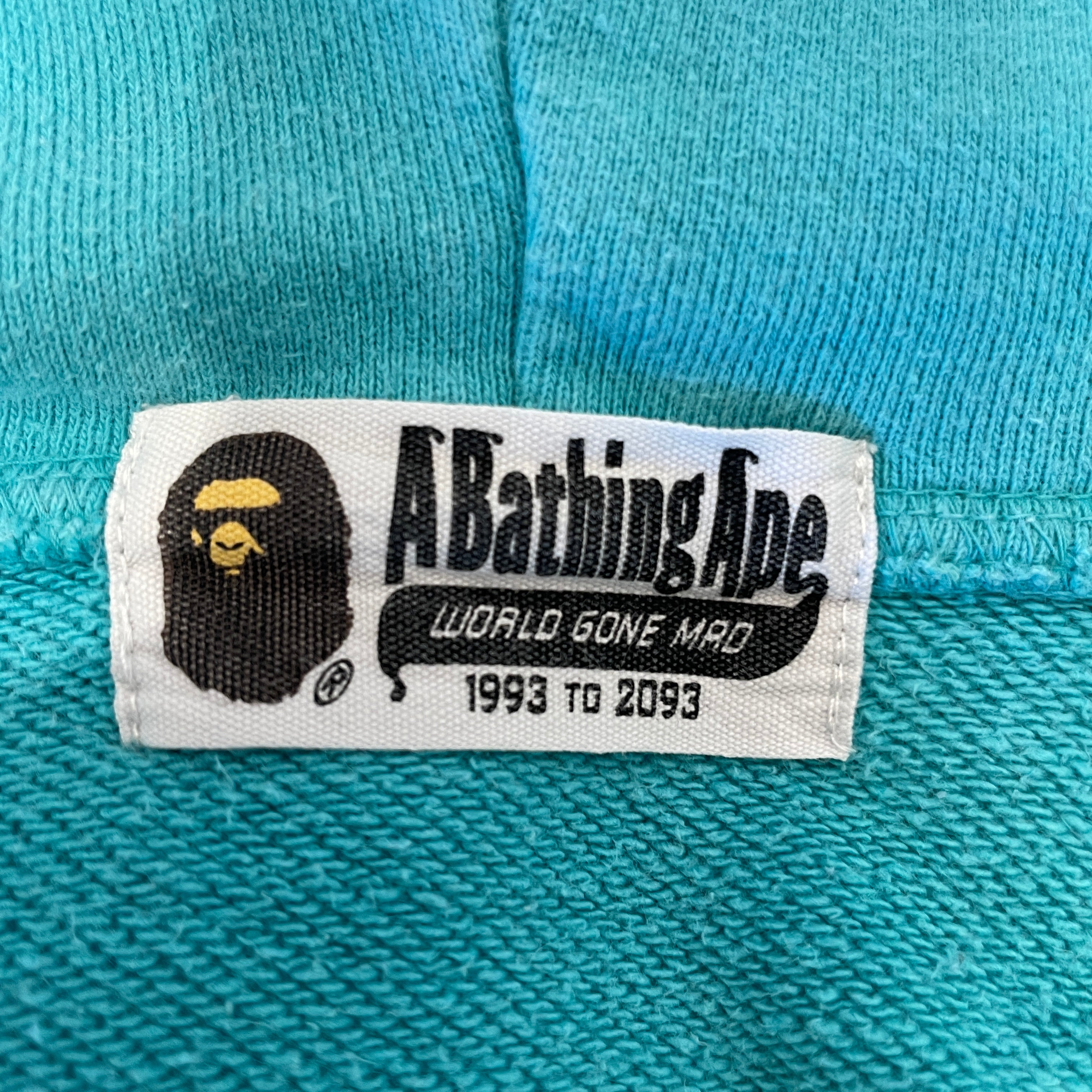A BATHING APE/Zip Up Hoodie/Border/Cotton/MLT/ view 3