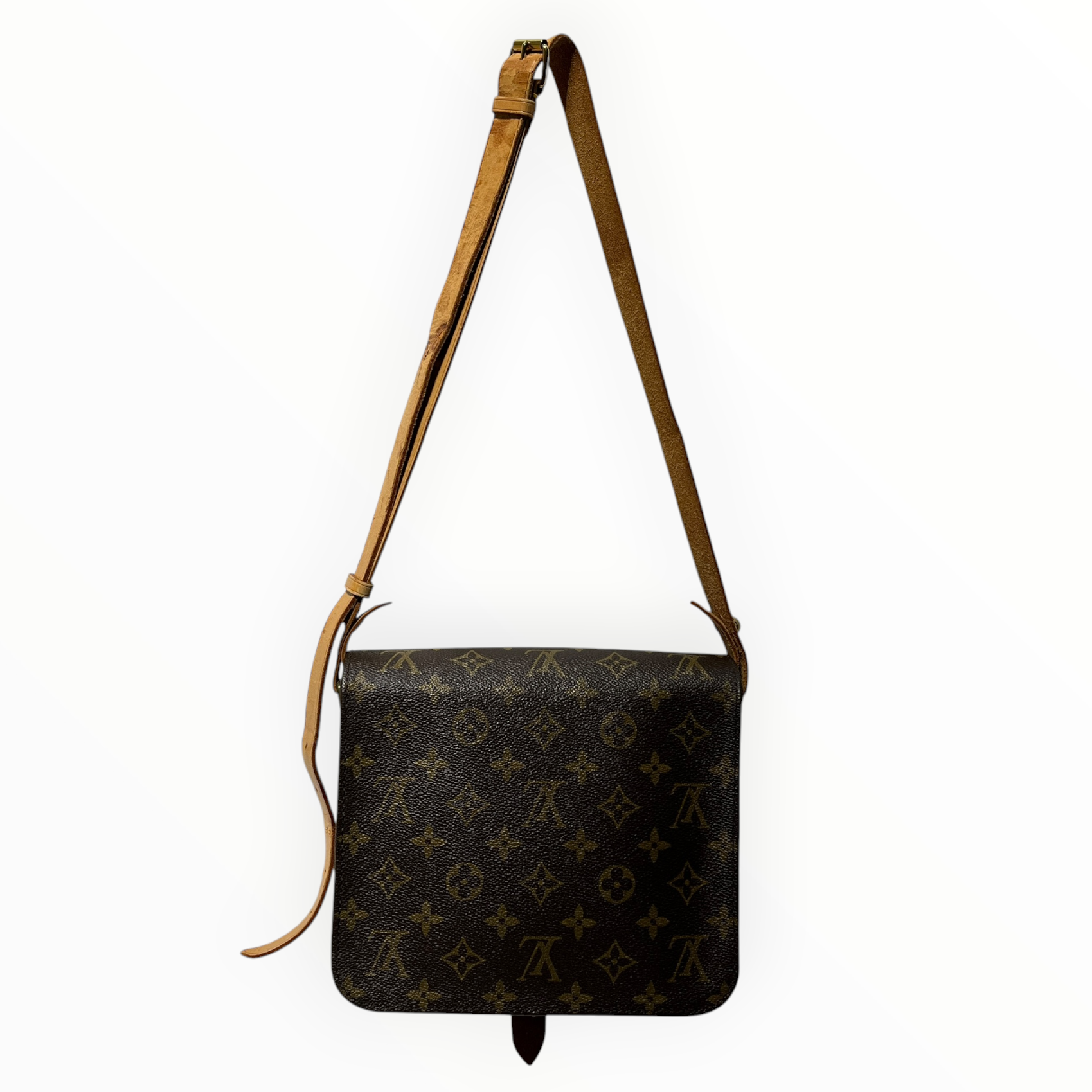 LOUIS VUITTON/Cross Body Bag/All Over Print/Leather/BRW/cartouchiere view 2