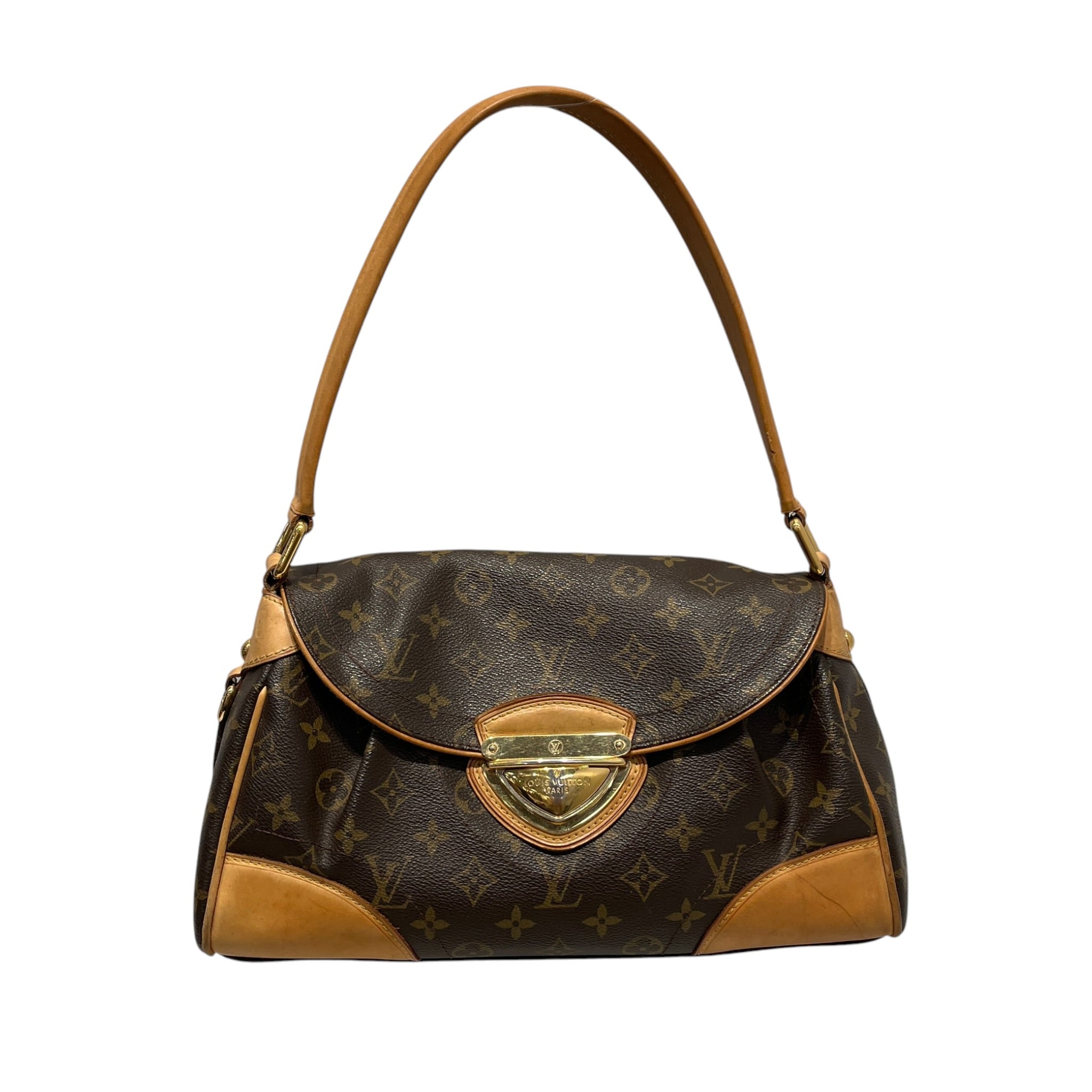 LOUIS VUITTON/Hand Bag/Monogram/Leather/BRW/BEVERLY MM view 1