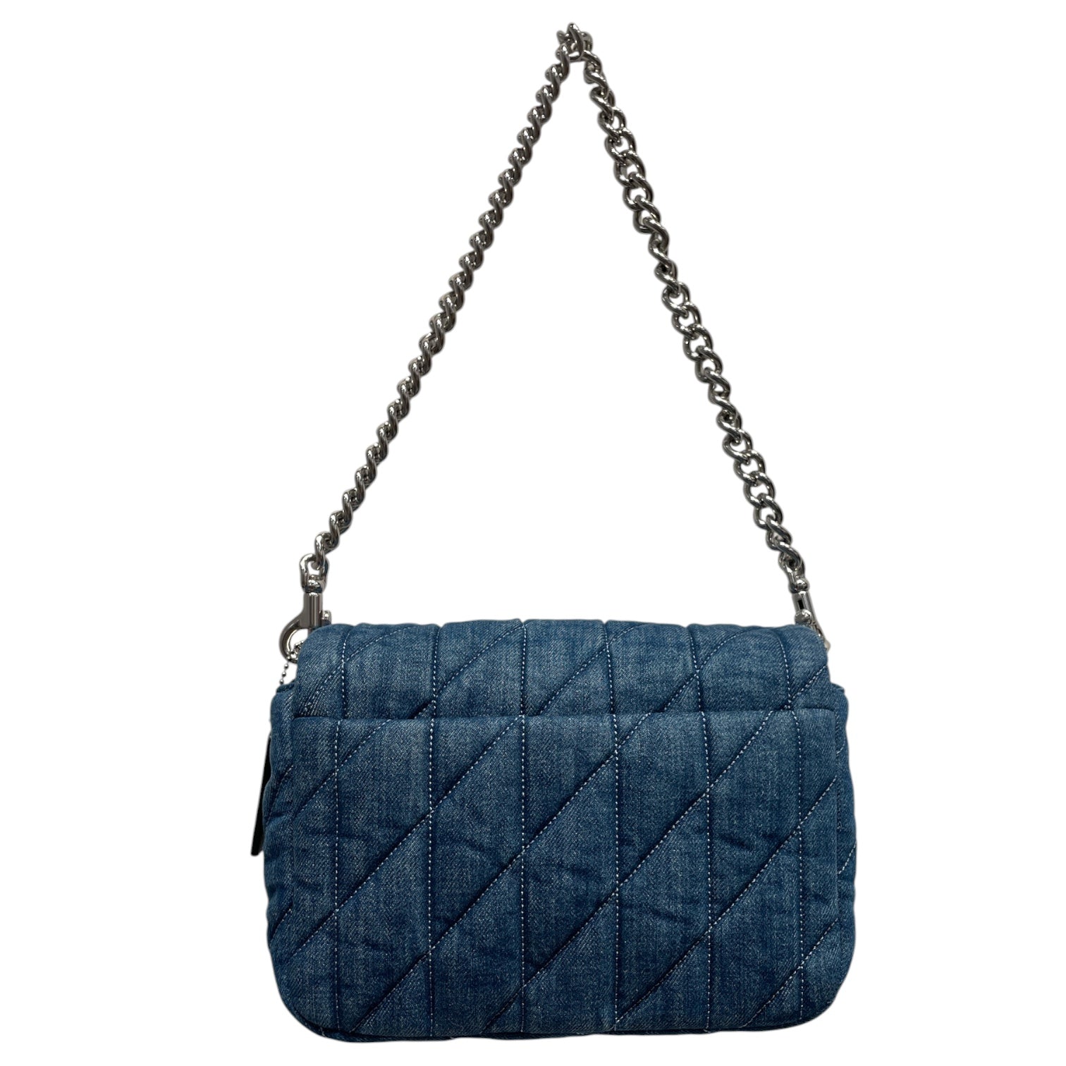 COACH/Cross Body Bag/Cotton/BLU/DENIM NWT CROSSBODY QUILTED view 2