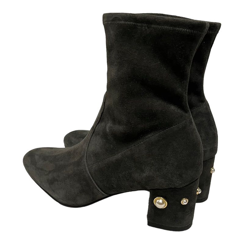 STUART WEITZMAN/Booties/US 7.5/Suede/GRY/