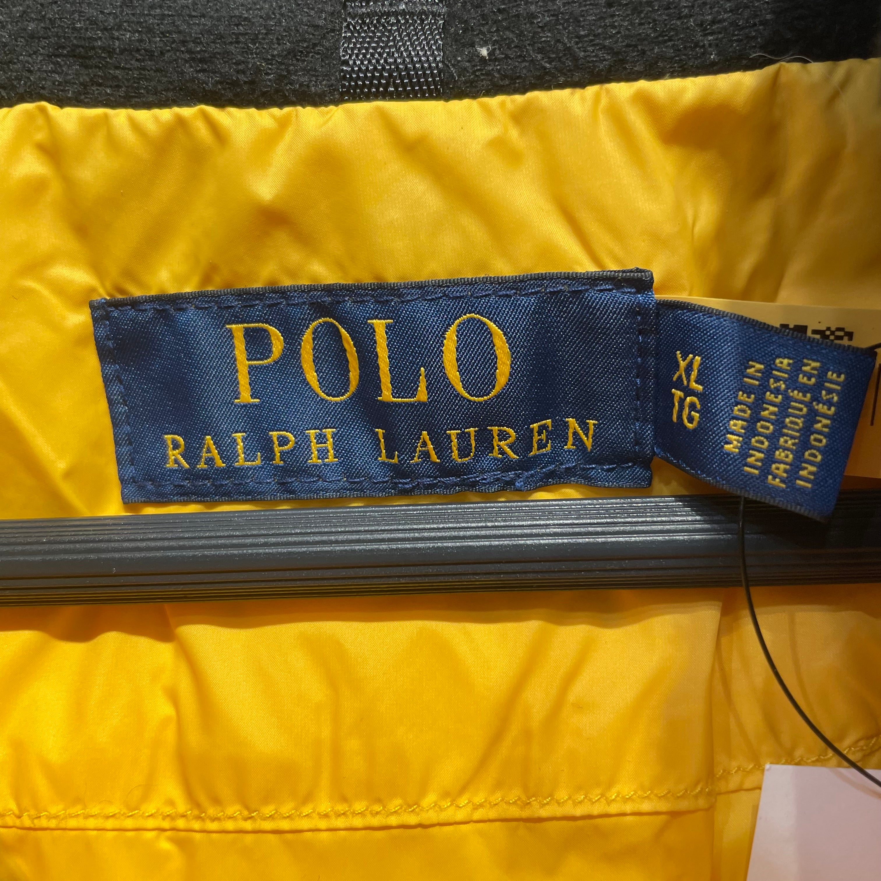 POLO RALPH LAUREN/Puffer Jkt/XL/Polyester/YEL/DOWN WITH LARGE LOGO view 3