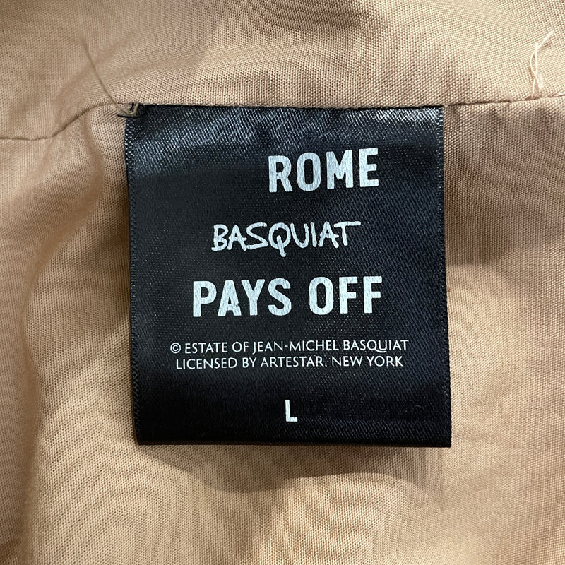 ROME PAYS OFF/Basquiat “Anthony Clarke” Trench Coat/L/CML