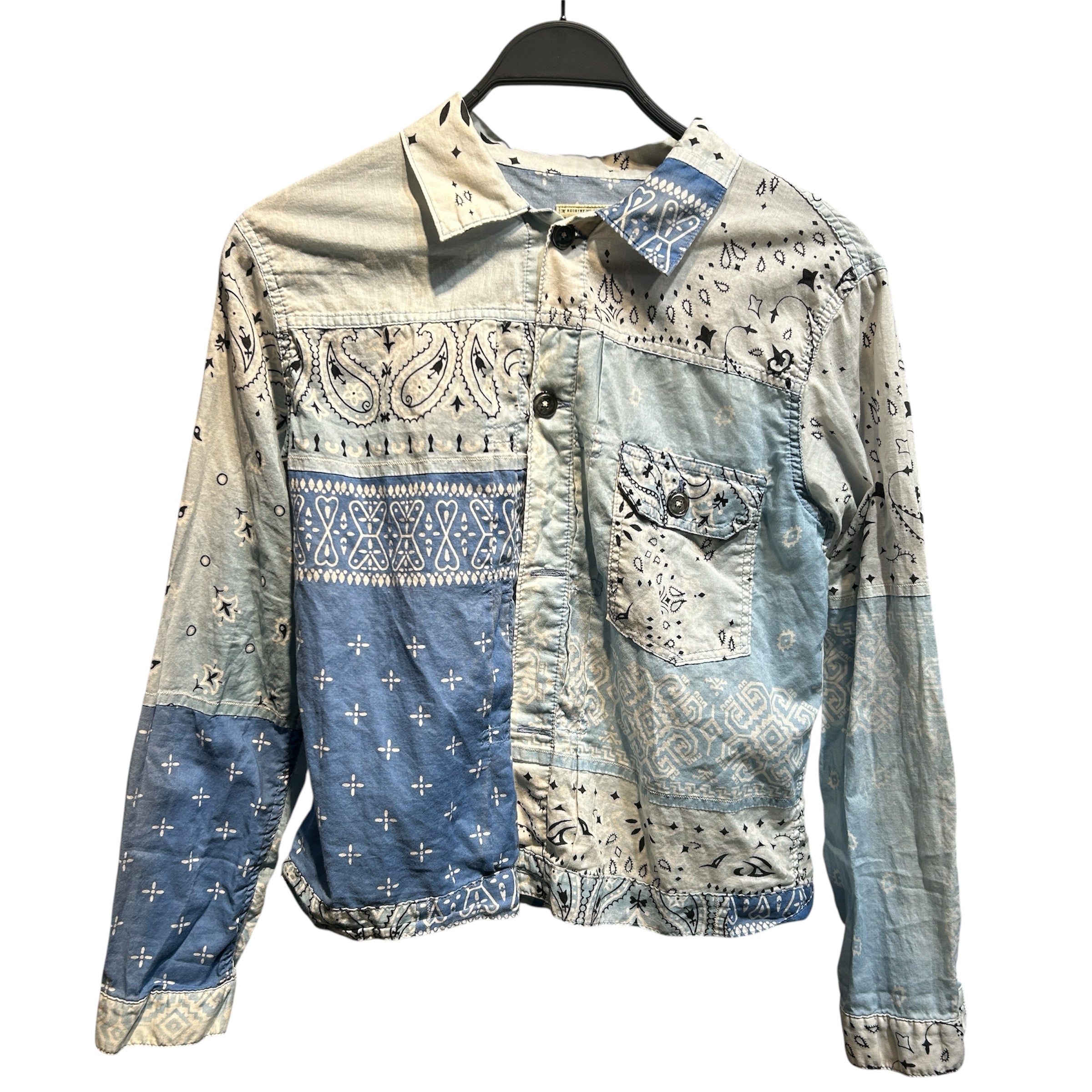 KAPITAL/SS Shirt/2/Cotton/BLU/Paisley/ view 1