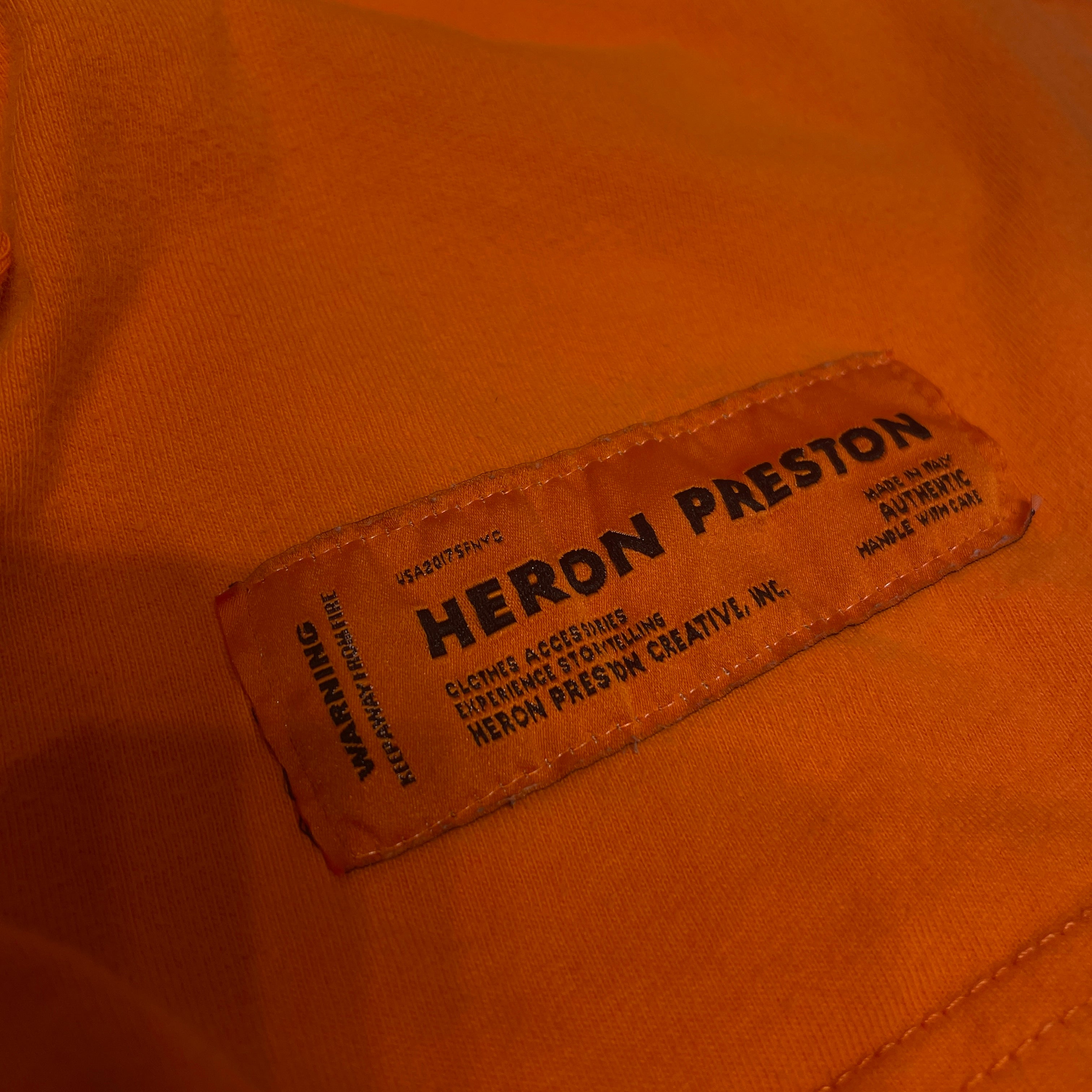 HERON PRESTON/T-Shirt/M/Cotton/ORN/Graphic/ view 4