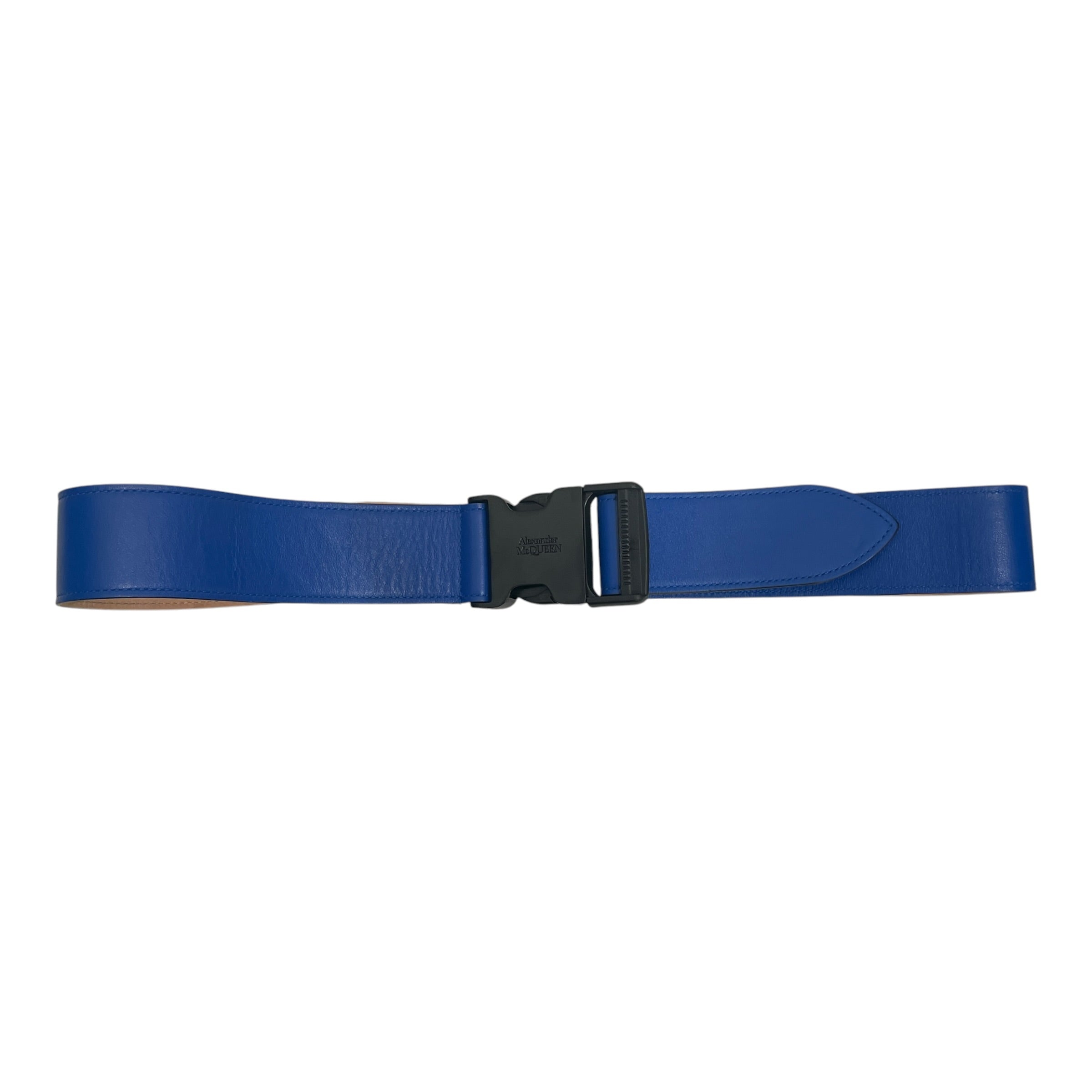 Alexander McQueen/Belt/Leather/BLU/668942 BUCKLE BELT view 1