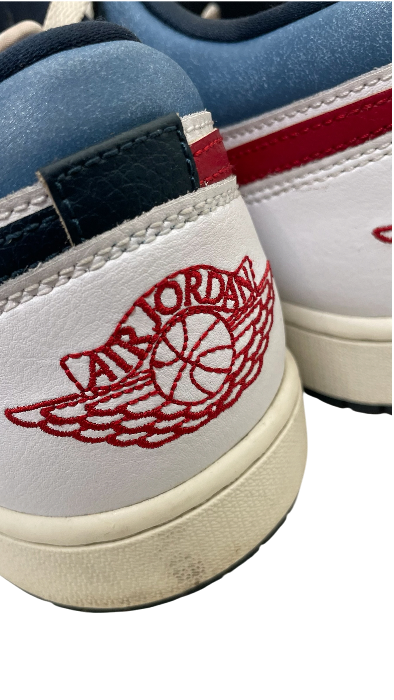 NIKE/Hi-Sneakers/US 12/Leather/BLU/RED AND BLUE CHECK NIKE view 4