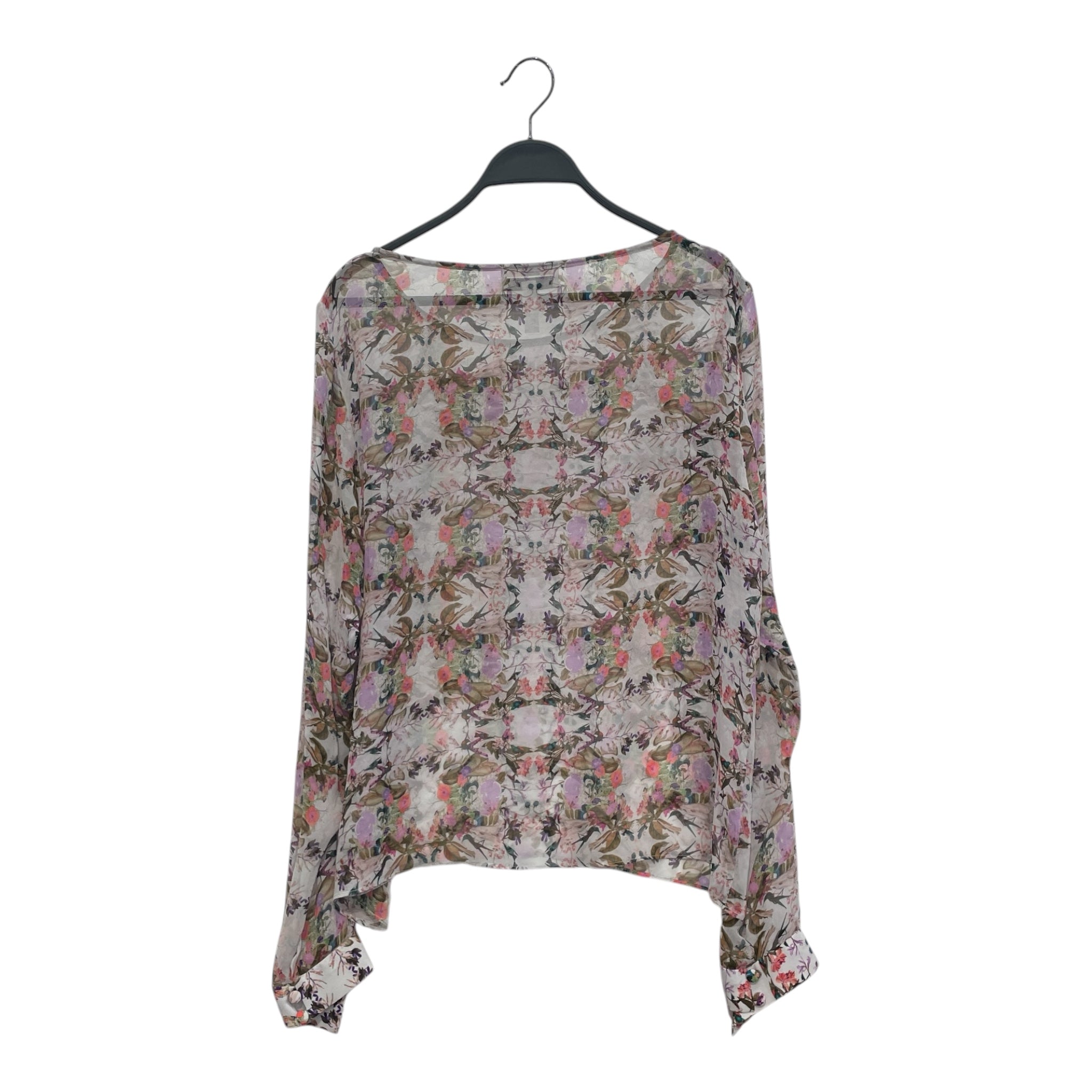 ERDEM/LS Blouse/10/Floral Pattern/Silk/MLT/BUTTONED SLEEVES BLOUSE view 2