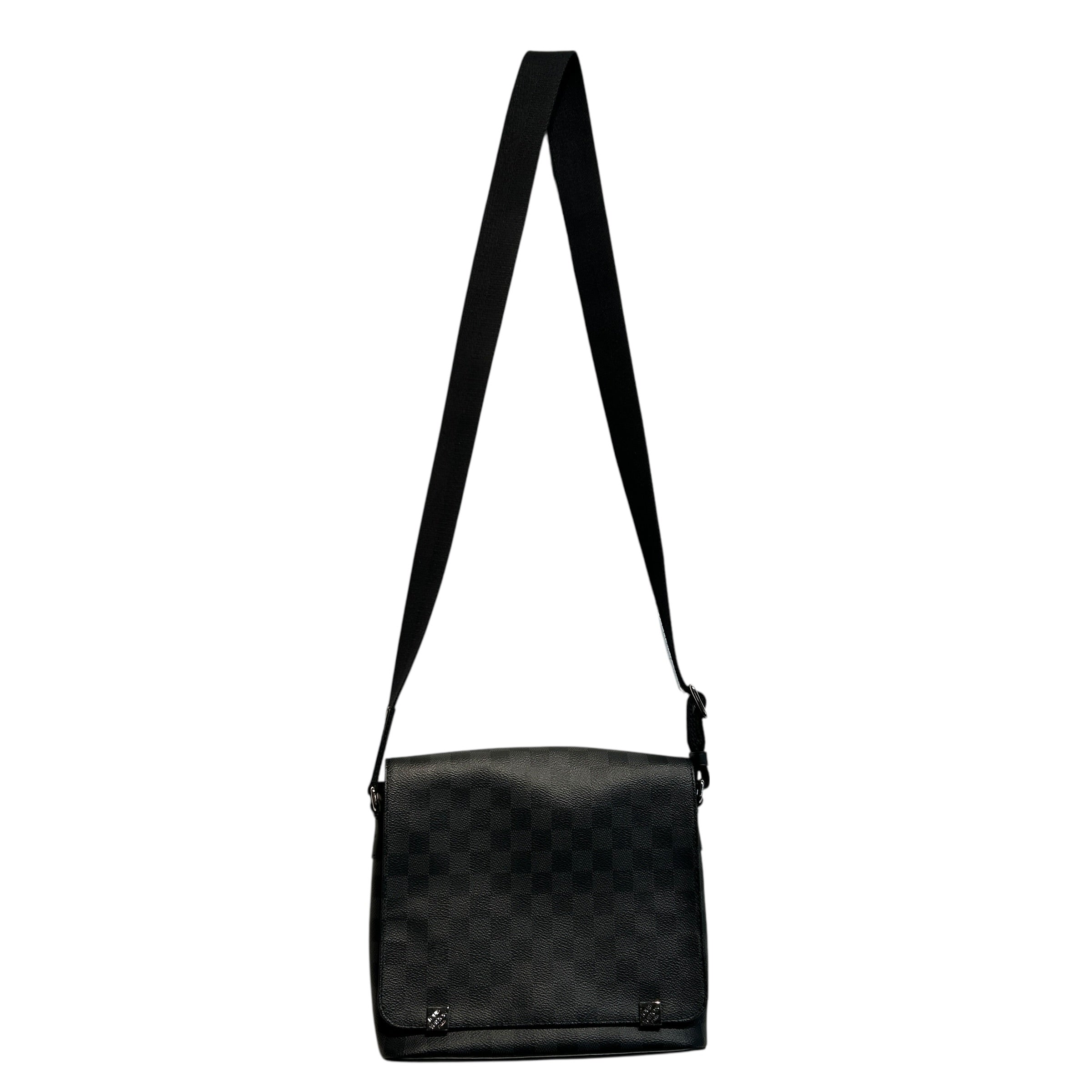 LOUIS VUITTON/Cross Body Bag/Gingham Check/BLK/Damier Graphite District PM view 1