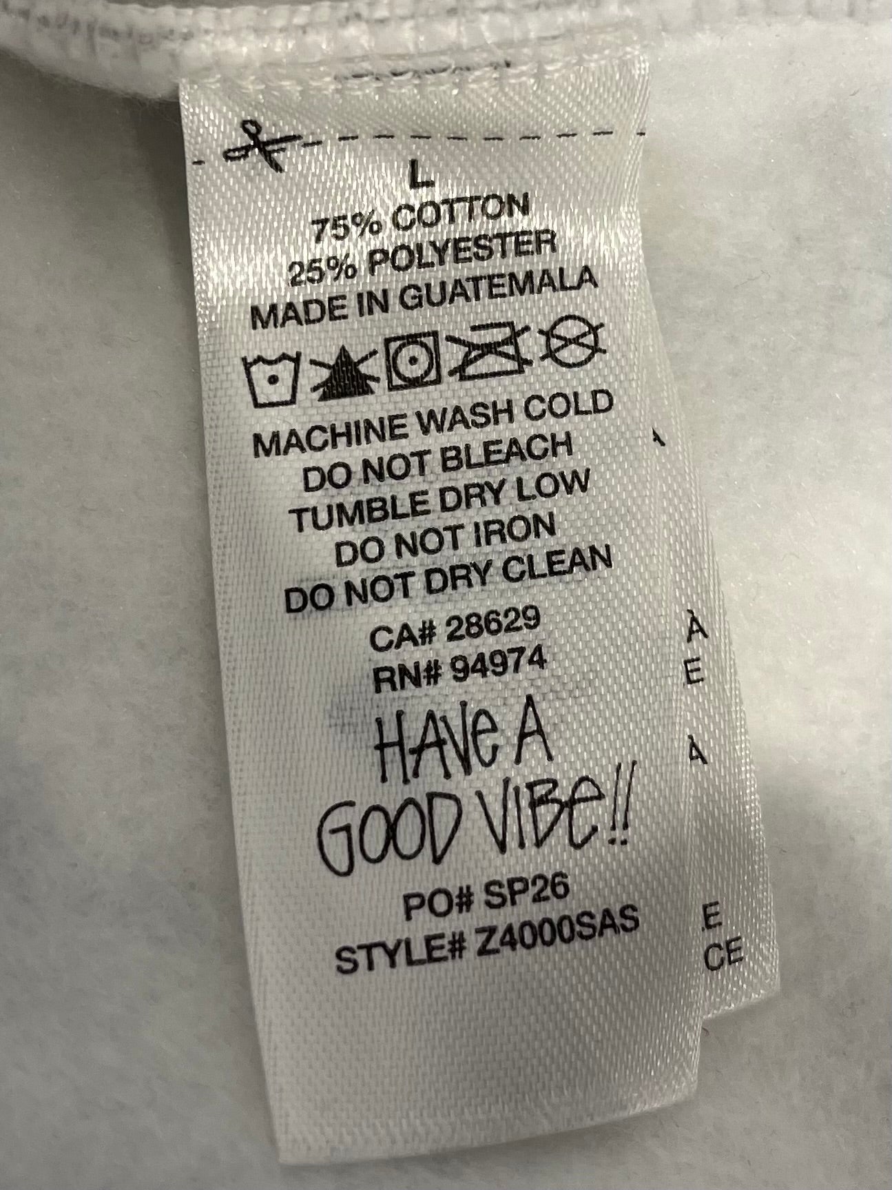 STUSSY/Hoodie/L/Cotton/GRY/WAVE LOGO HOODIE view 4