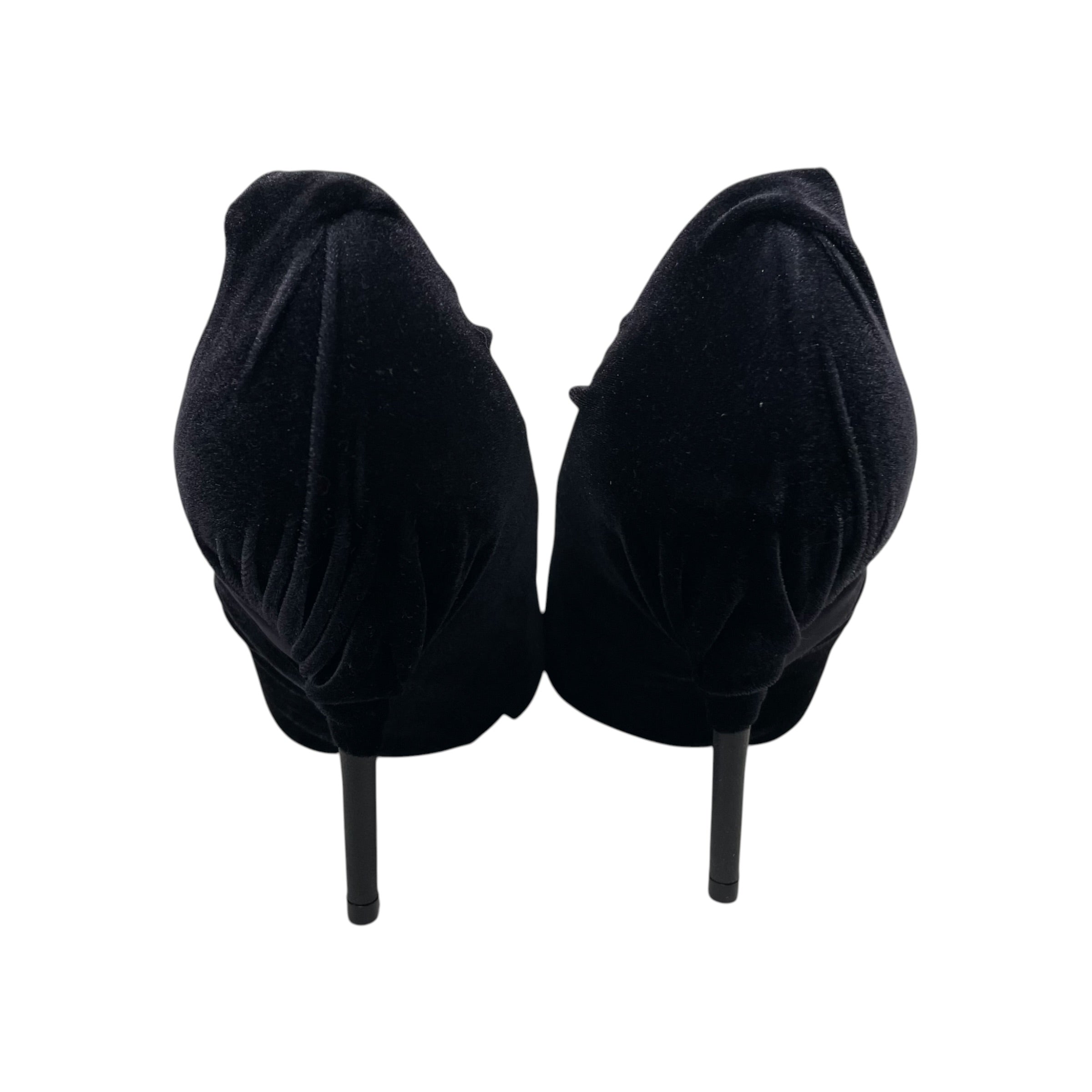 BALENCIAGA/Heels/EU 38/BLK/VELVET KNIFE PUMPS view 5