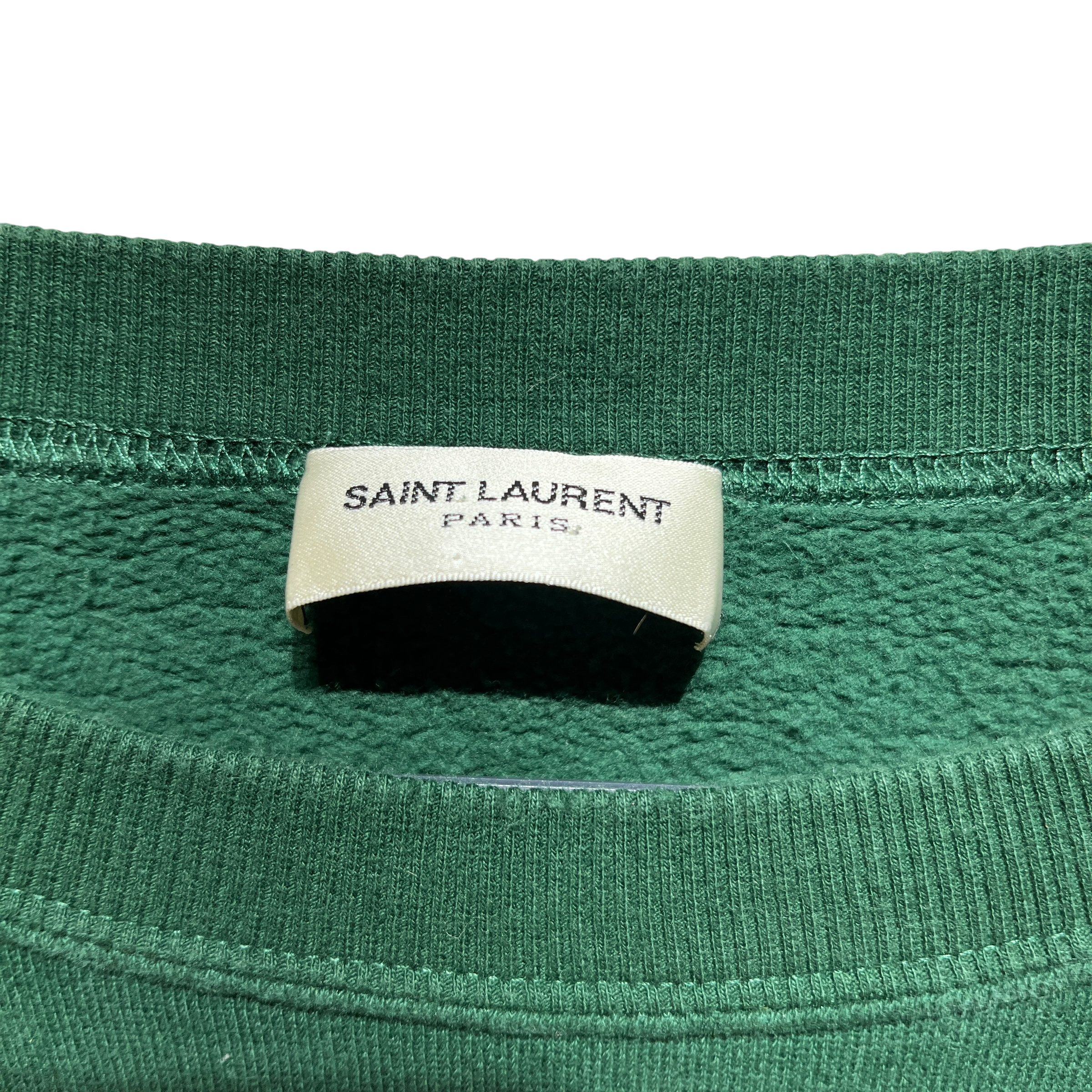 SAINT LAURENT/Sweater/XXL/Cotton/GRN/collegiate view 3