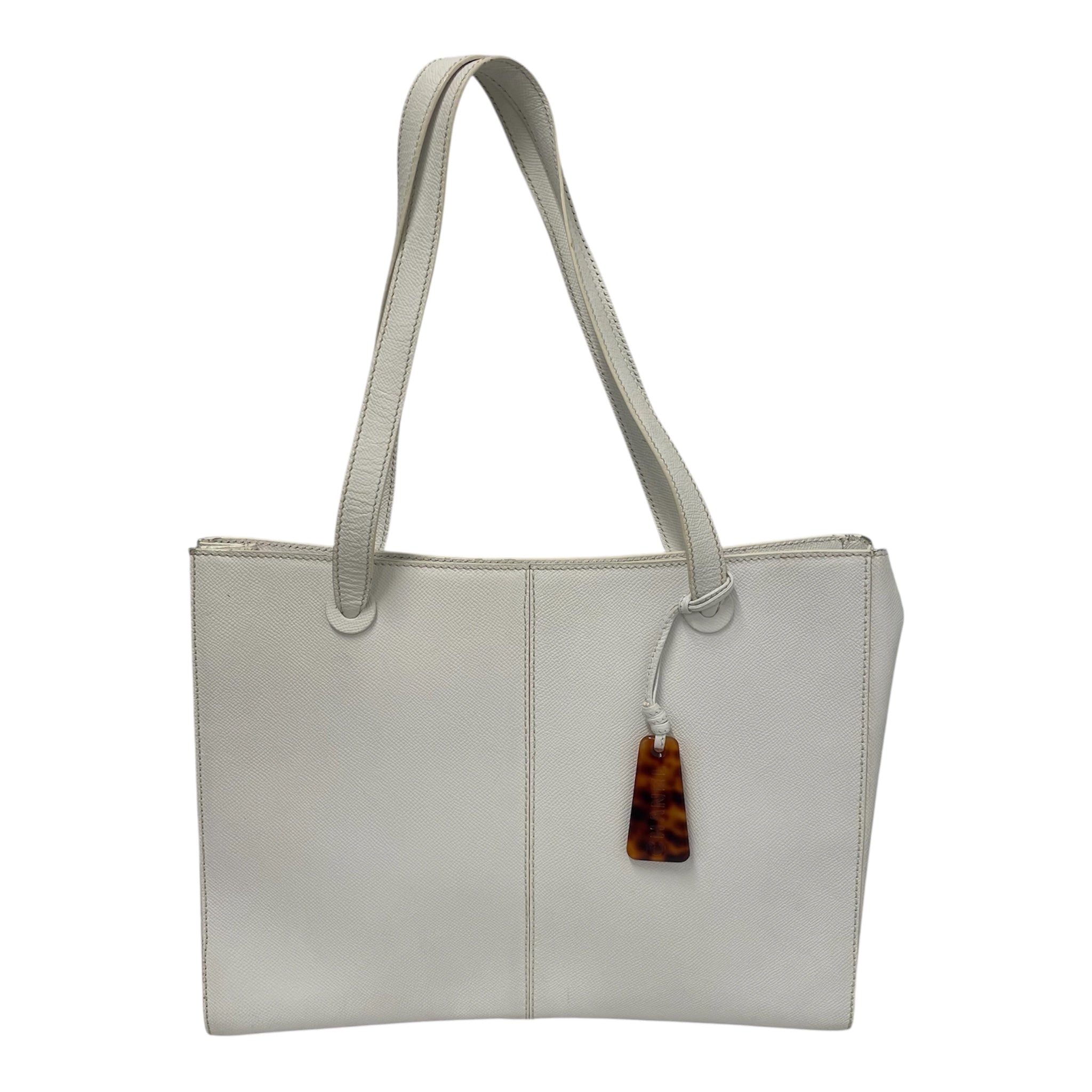 CHANEL/Tote Bag/Leather/WHT/TURTOISSHELLABLE view 1