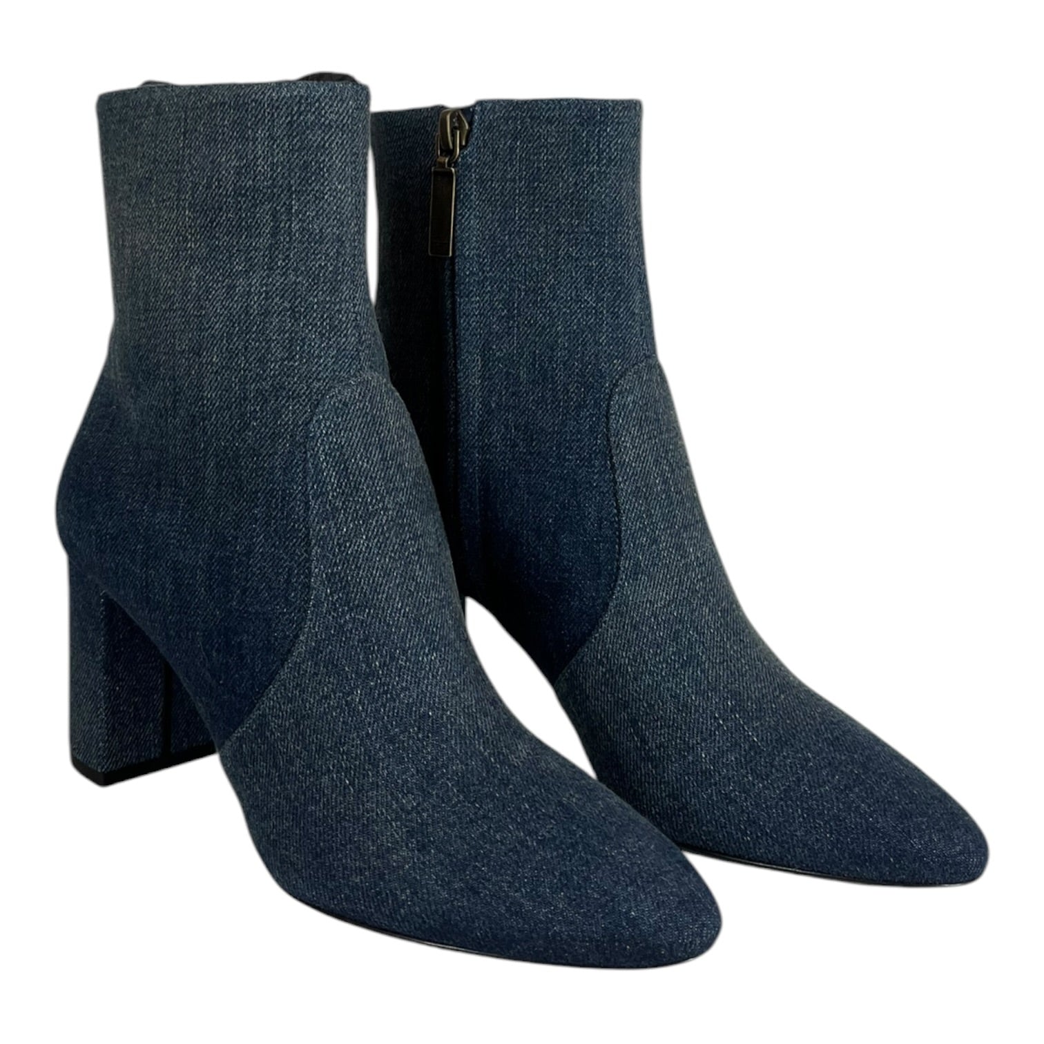SAINT LAURENT/Booties/EU 36/Denim/IDG/TWO-TONE DENIM BOOTS view 1