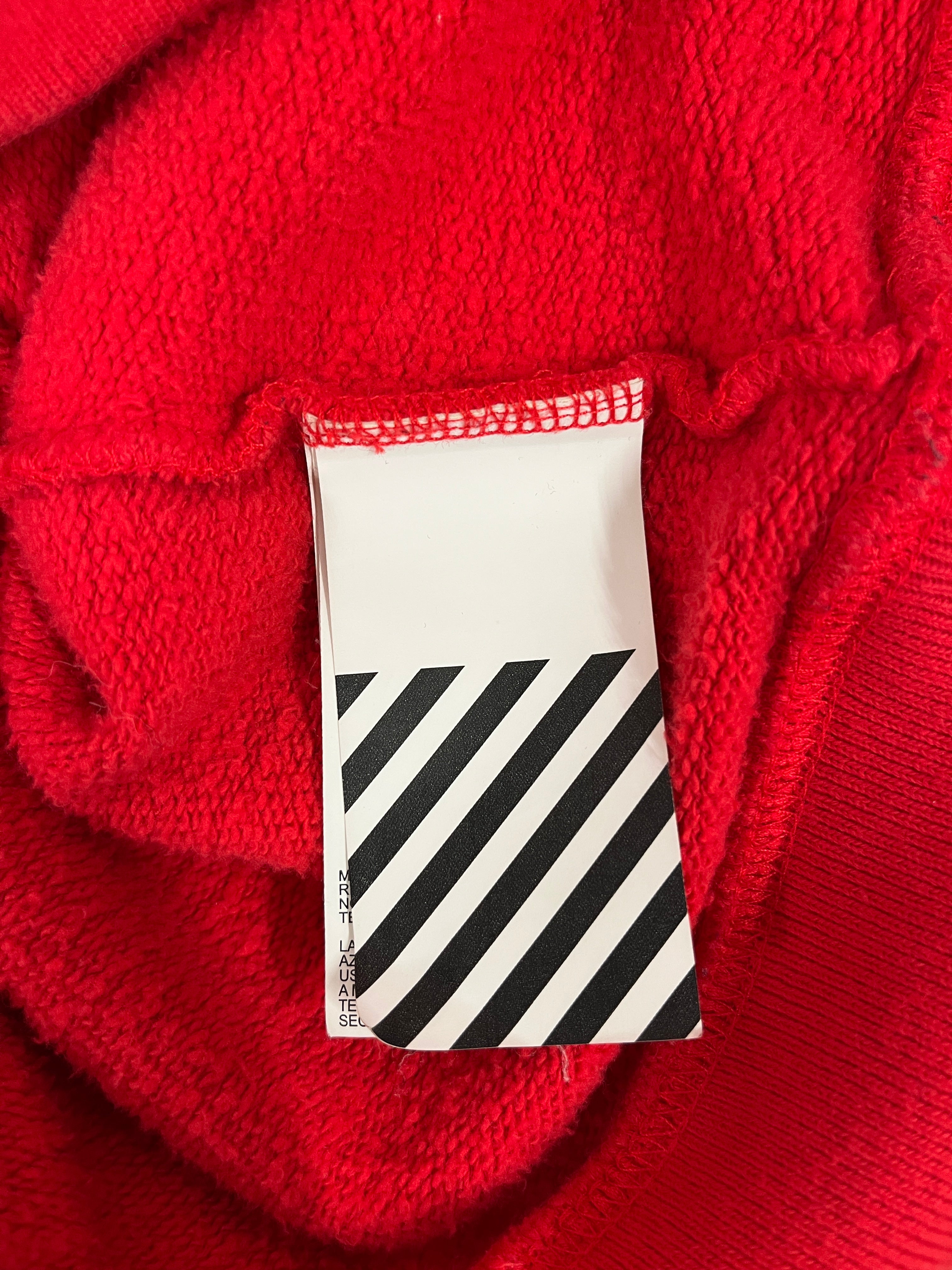 OFF-WHITE/Sweatshirt/S/Graphic/Cotton/RED/Pullover/FW20 MAN 3M 4SIDE DIAG. PRINT view 5