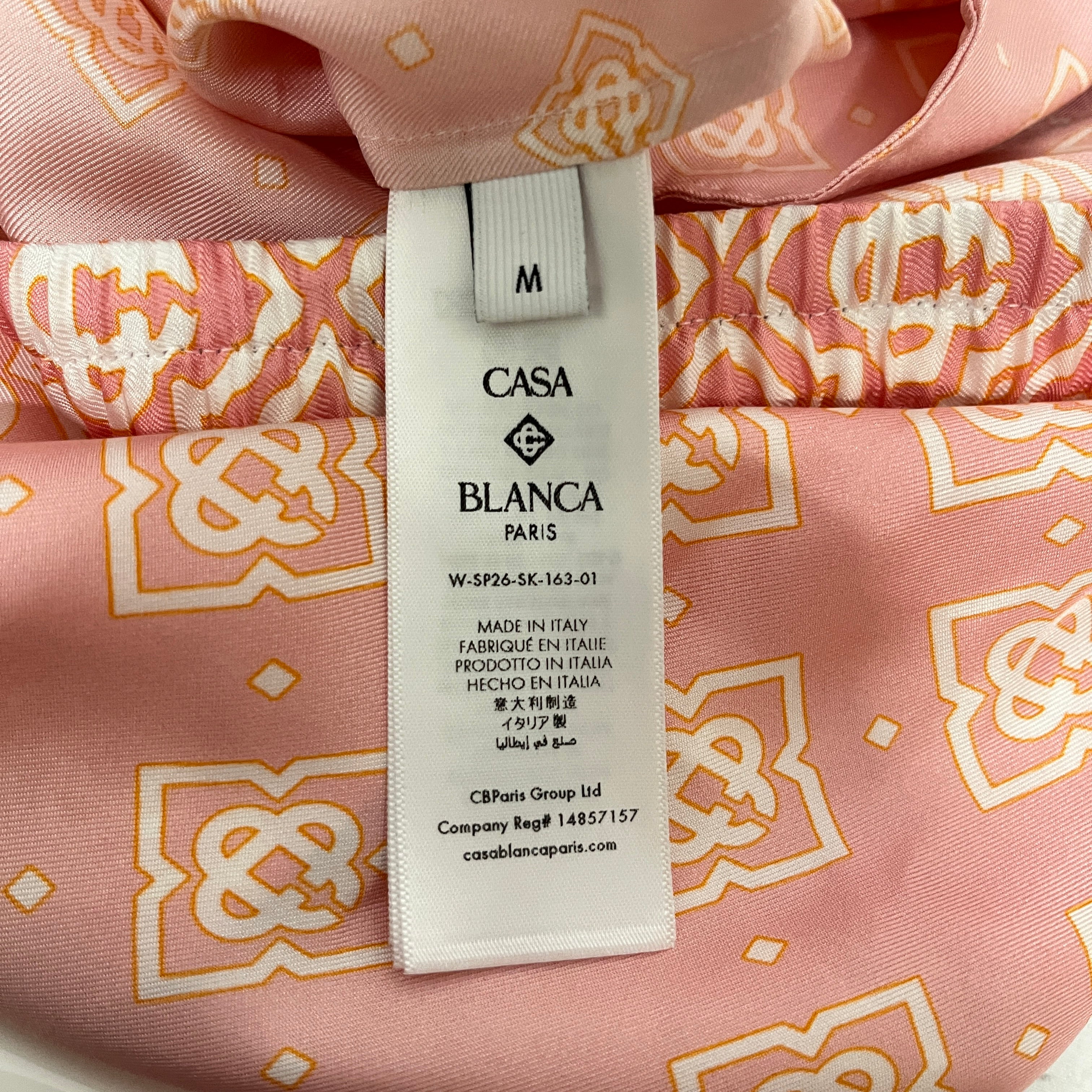 CASABLANCA/Skirt/M/All Over Print/Silk/PNK/MIDI SKIRT/PNK/ORN view 4