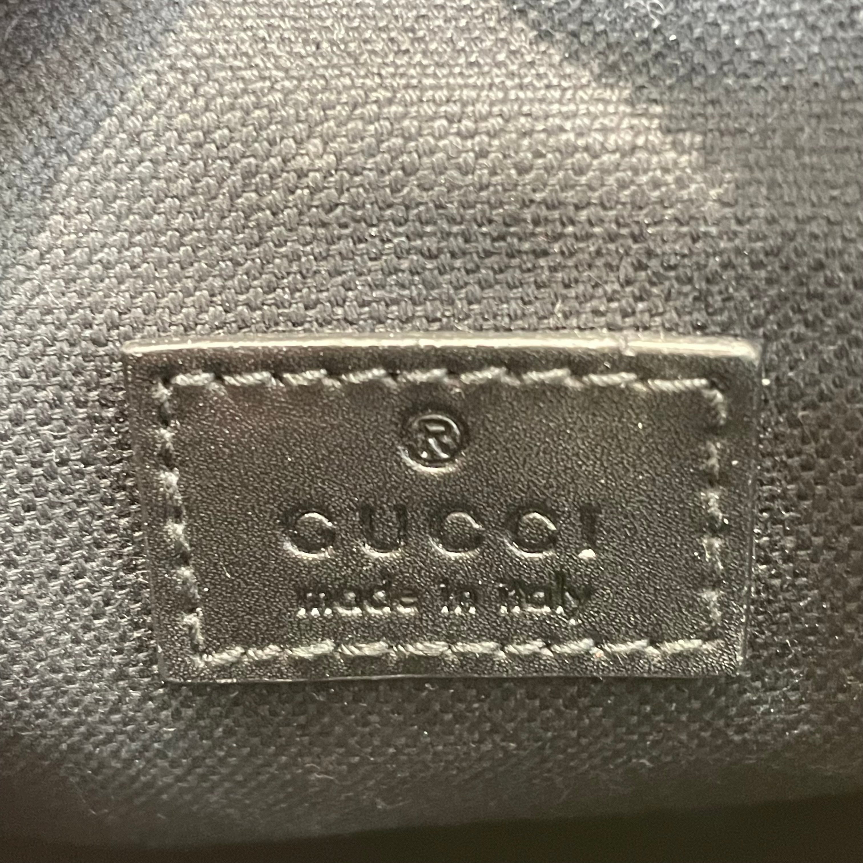 GUCCI/Cross Body Bag/Monogram/Leather/BLK/GG SUPREME CROSSBODY view 6