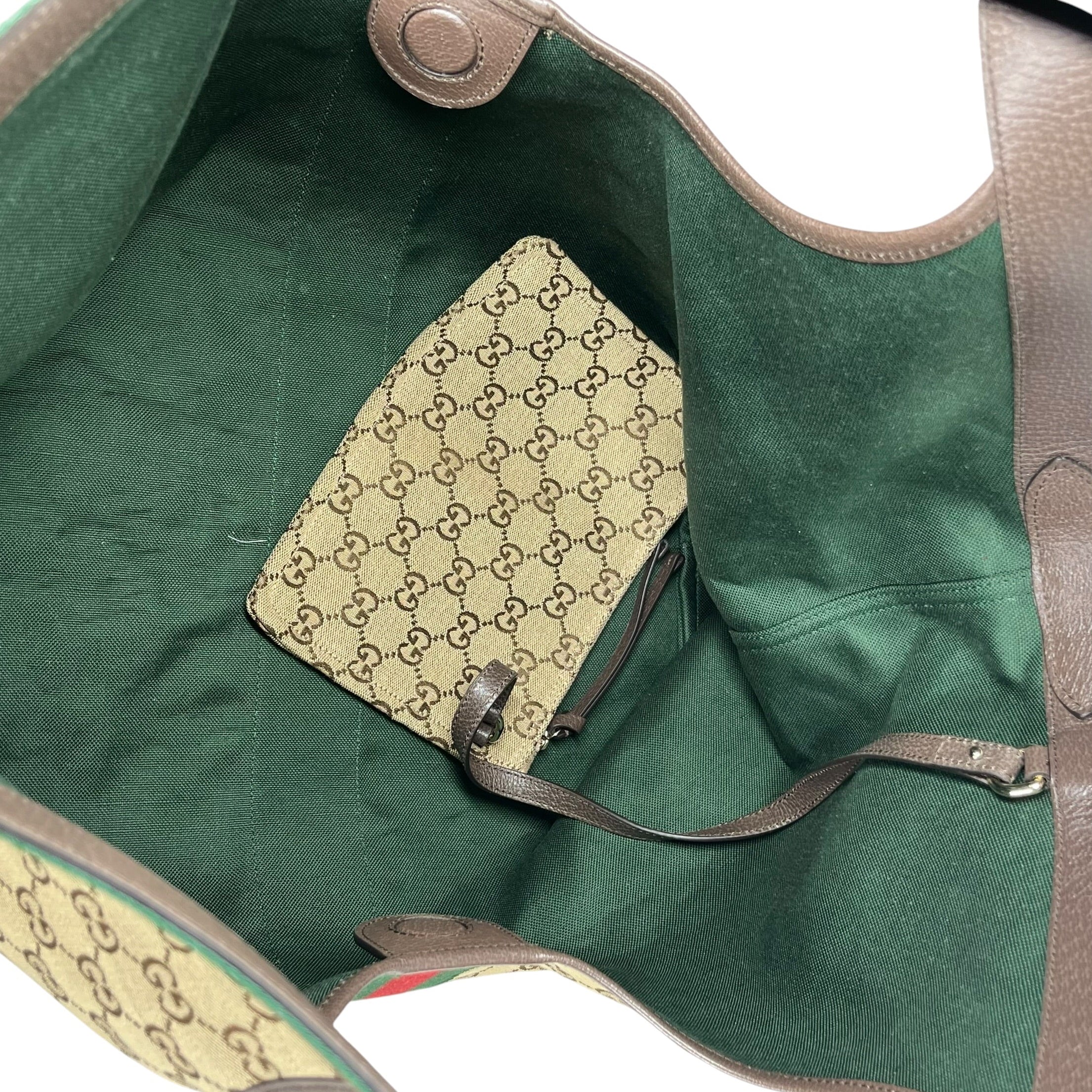 GUCCI/Tote Bag/Monogram/Cotton/BEG/LARGE GIGLIO BAG view 4