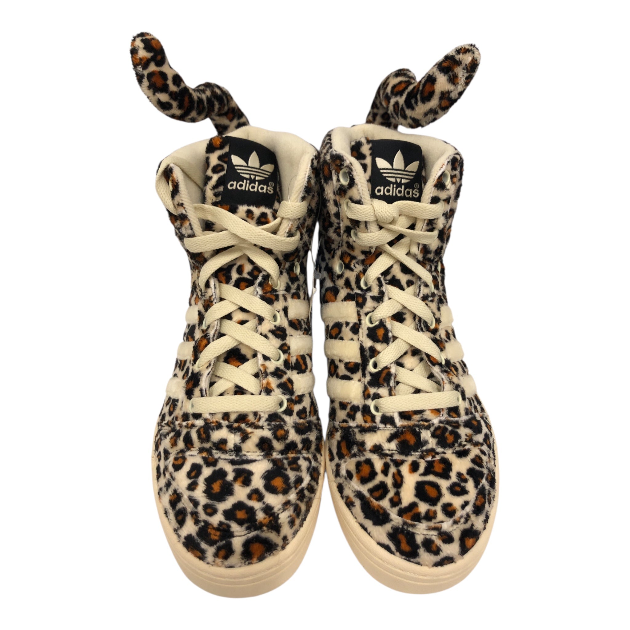 JEREMY SCOTT/Hi-Sneakers/US 7/Leopard/Cotton/BEG/ view 3