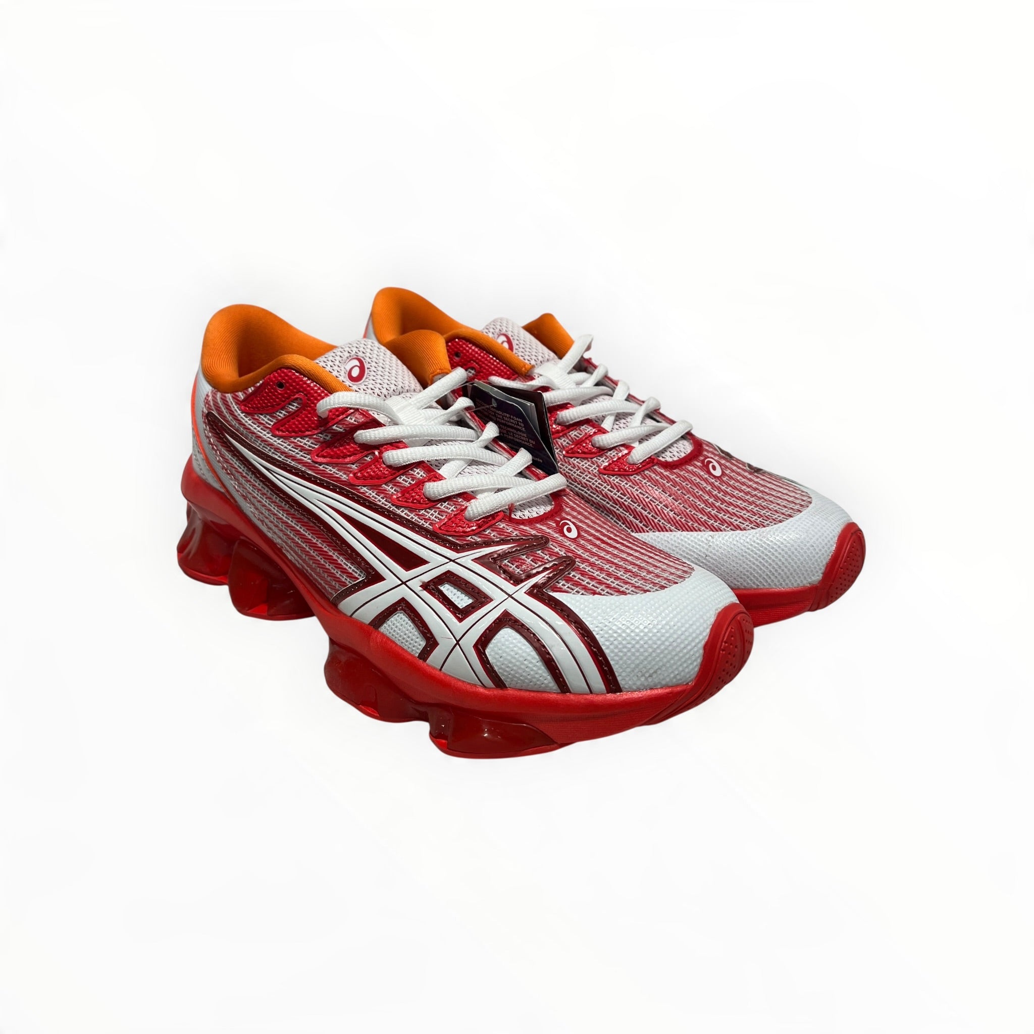 ASICS/Kiko Kostadinov/Low-Sneakers/US 9.5/Graphic/Nylon/RED/GEL-QUANTUM LEVITRACK view 1
