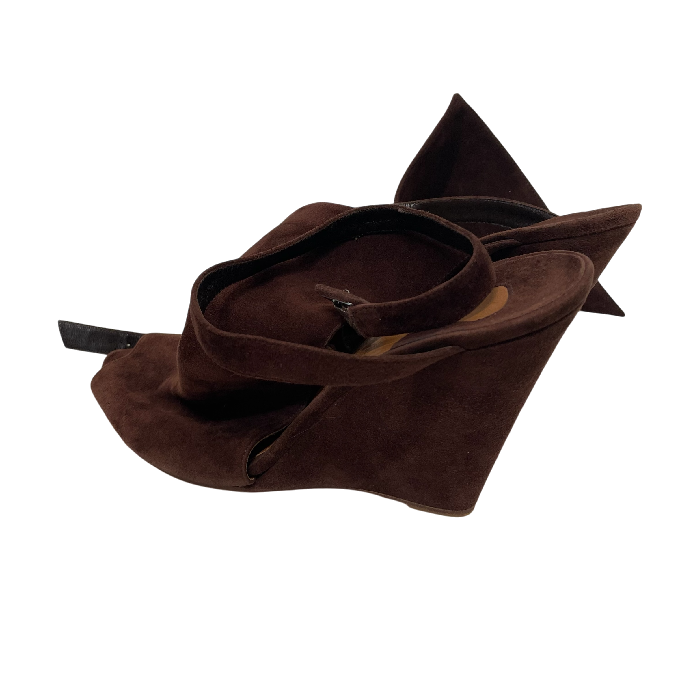 Chloe/Heels/EU 40/Suede/BRW/Brown Suede Wedges view 3